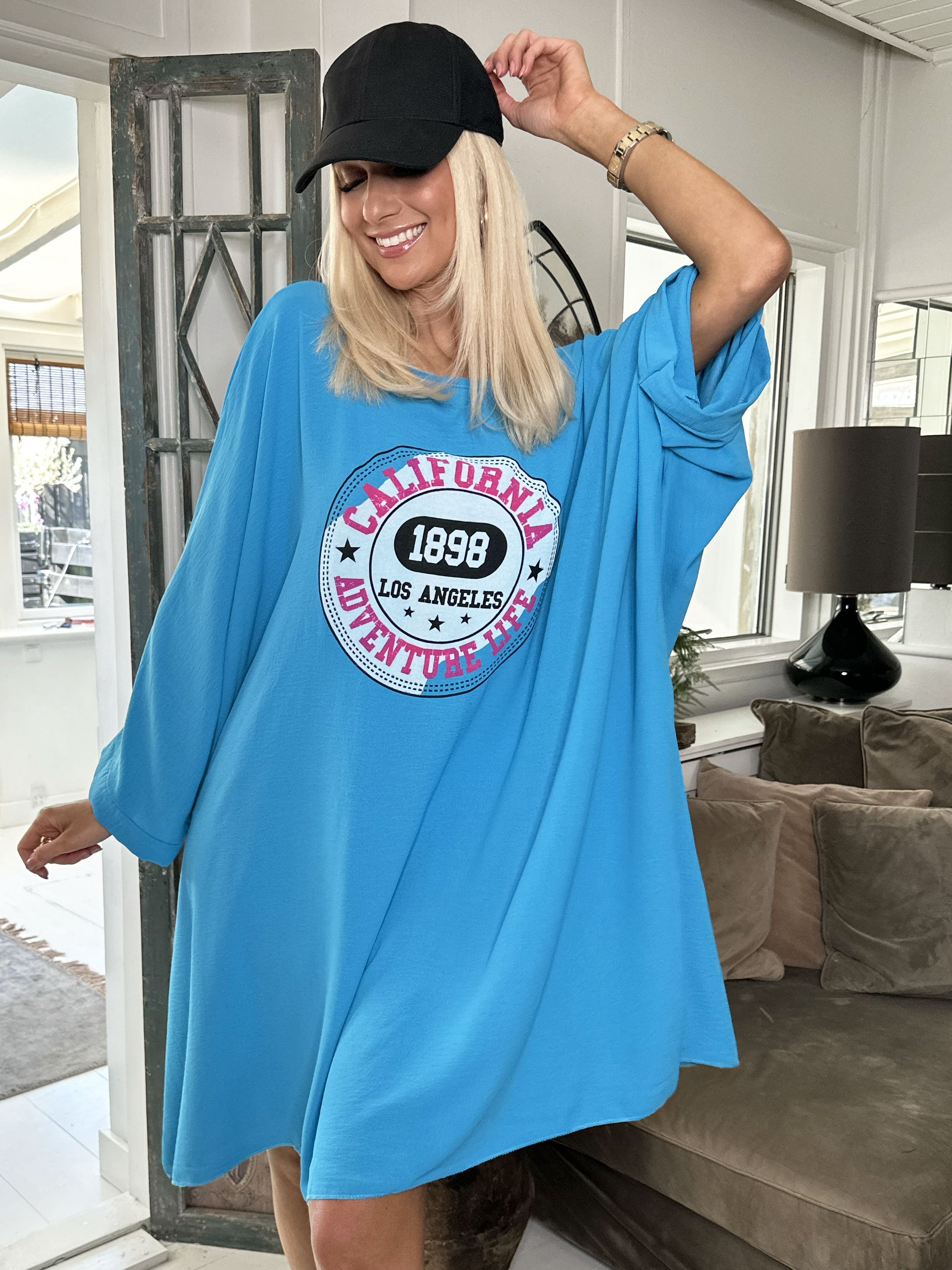 California - Cool oversize klänning - Pink