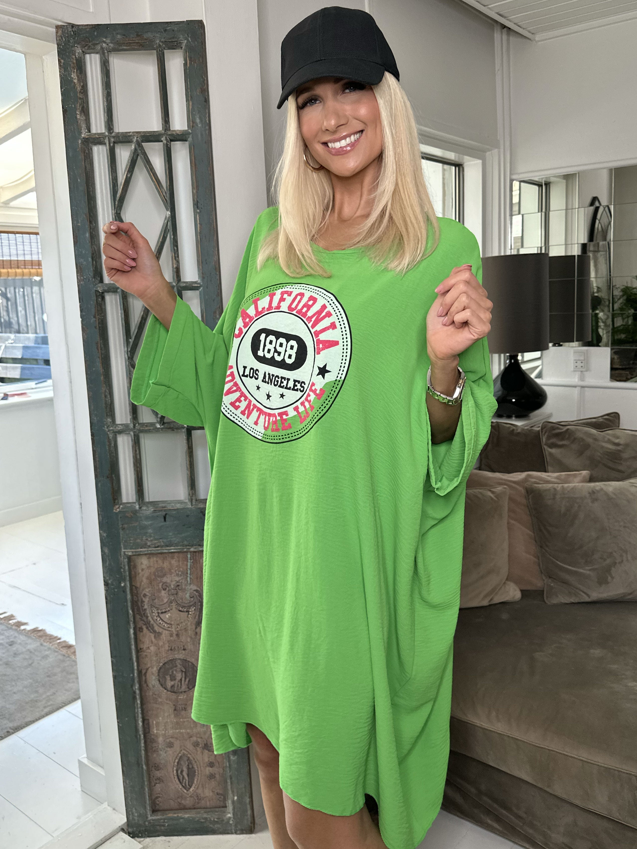 California - Cool oversize klänning - Green