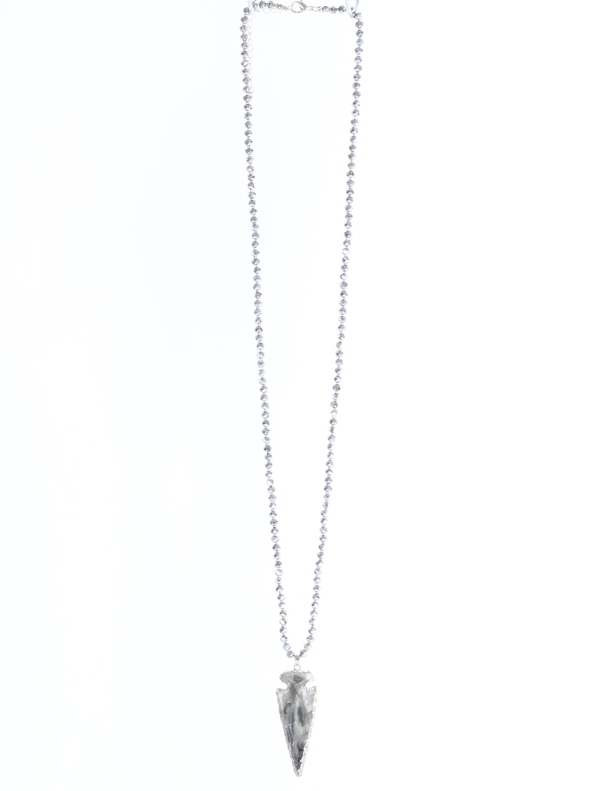 Cathrin - Glittrande pärlhalsband i silver