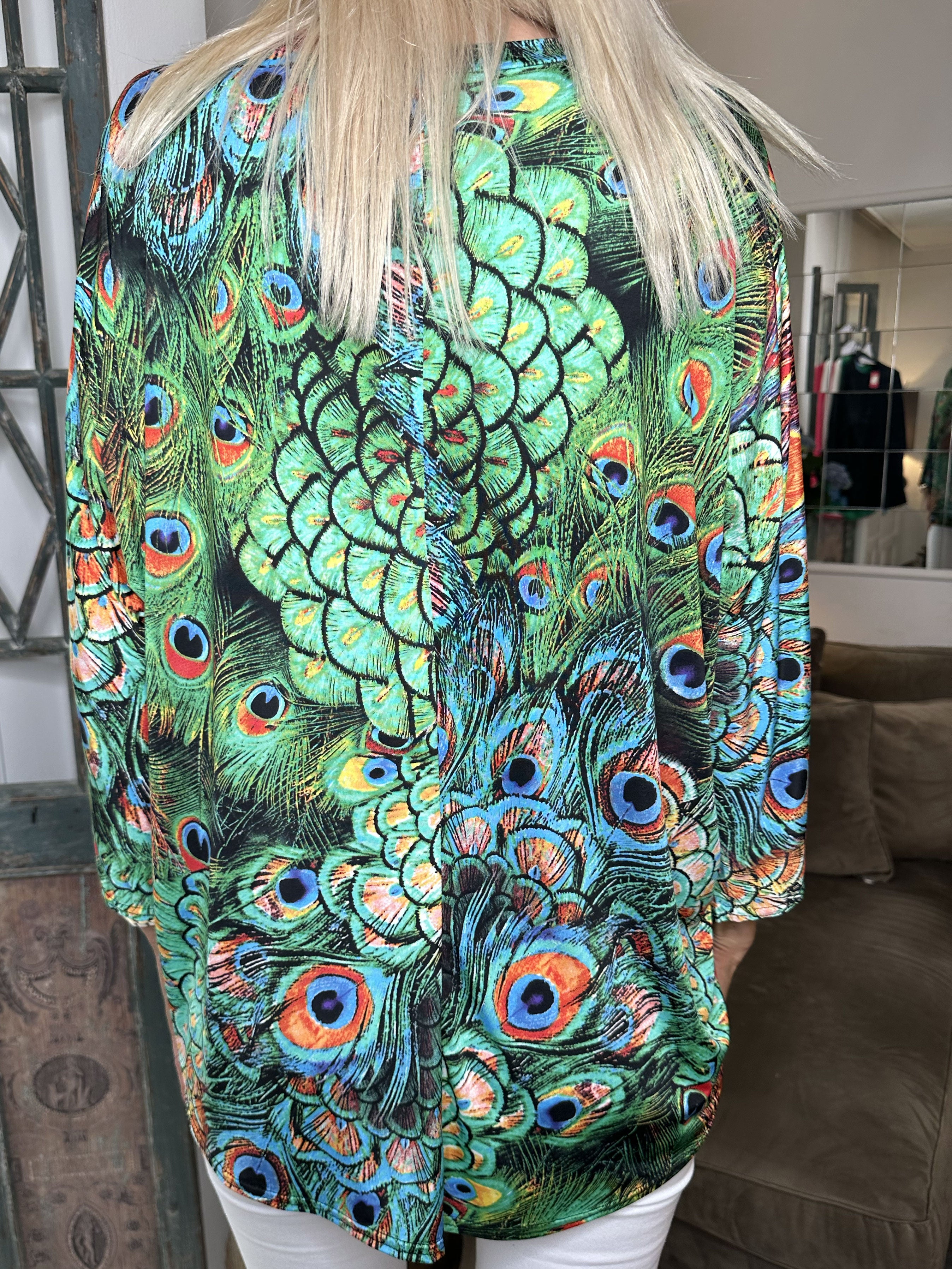 Celia Peacock - Söt tunika i elastiskt tyg med dragkedja