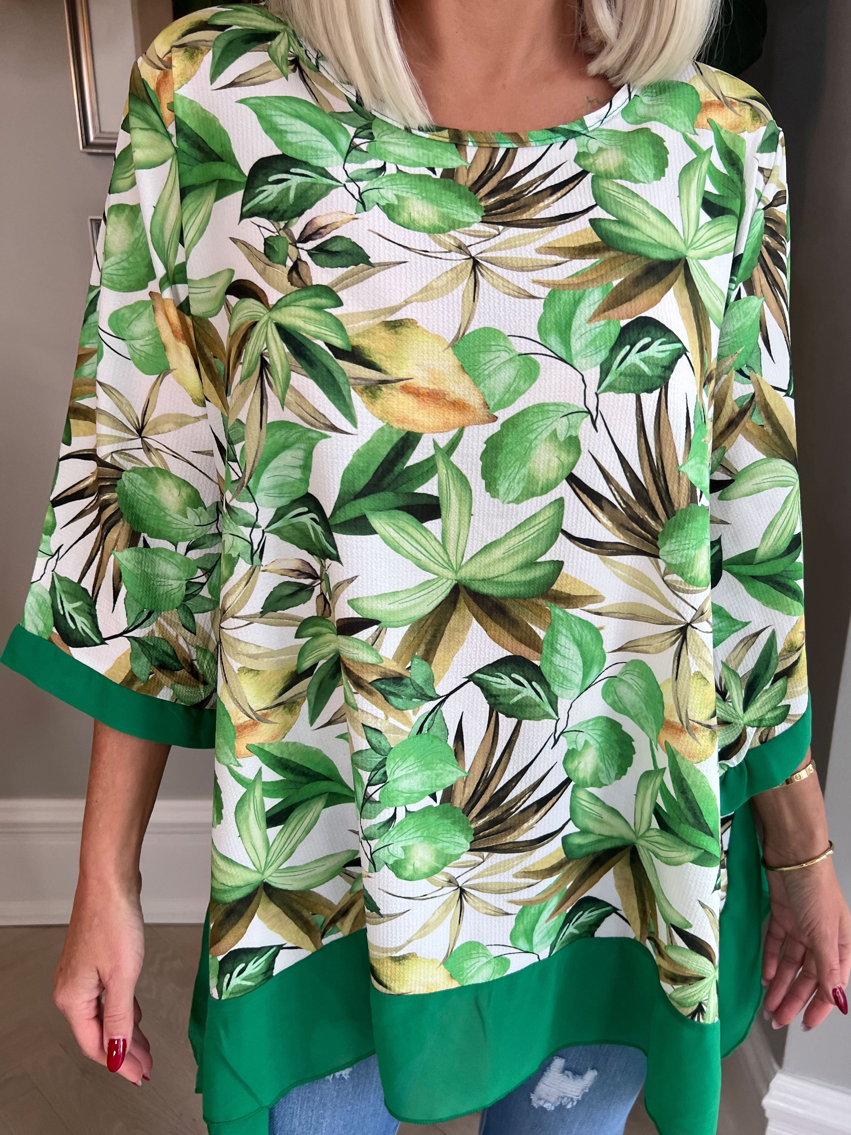 Dahlia - Lätt och luftig tunika med sött blommönster - Yellow