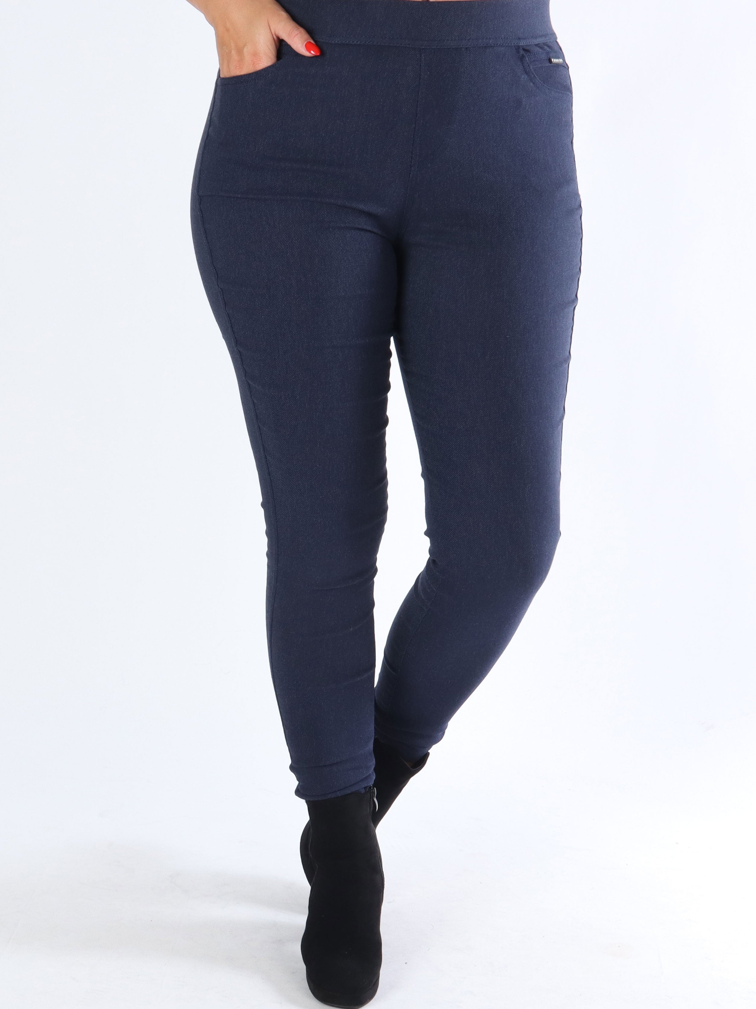Dionne - Leggings i jeans look - Navy