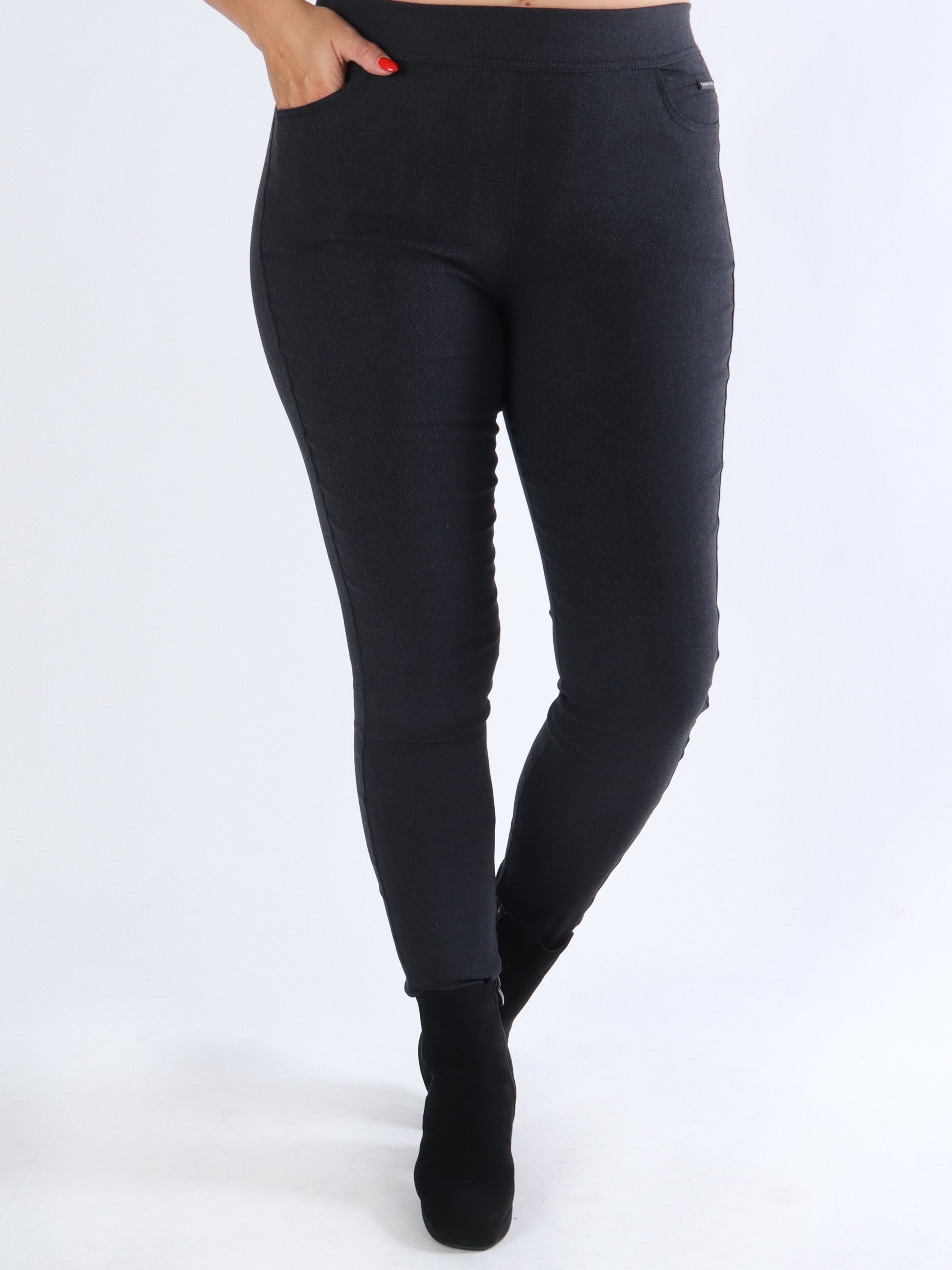 Dionne - Leggings i jeans look - Black