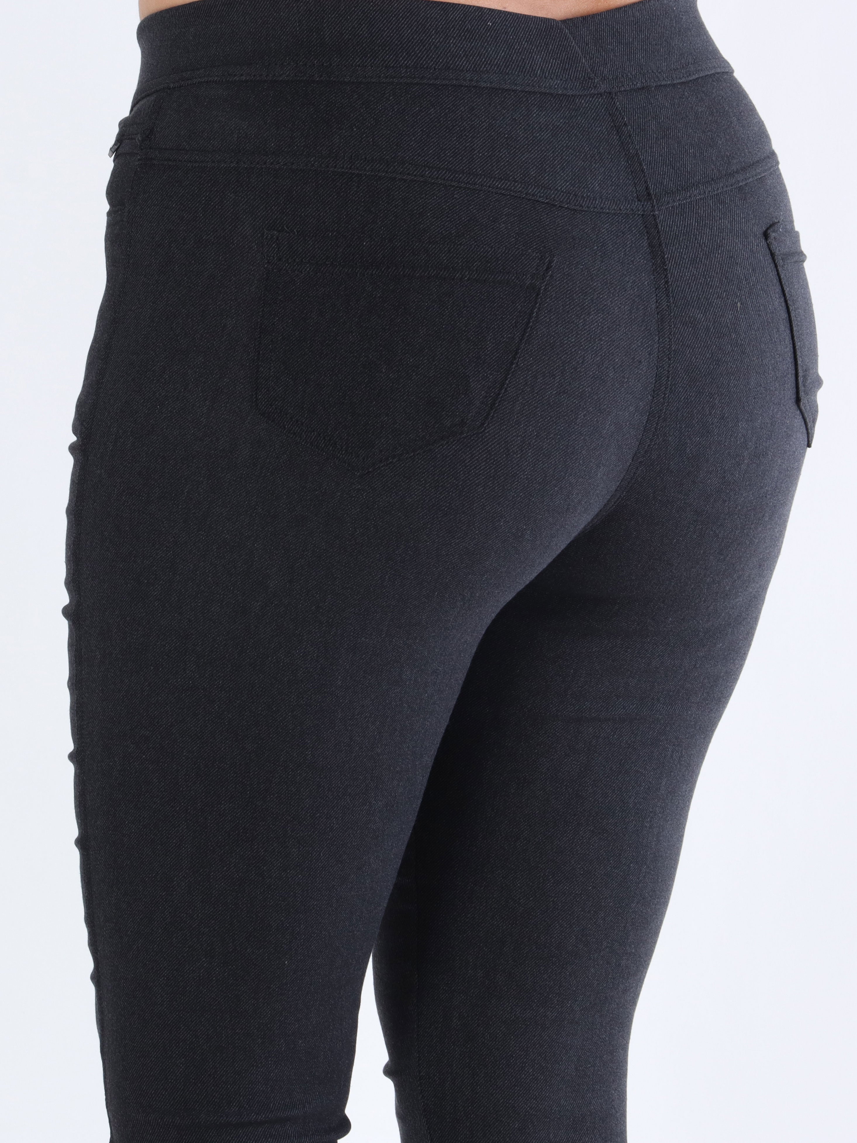 Dionne - Leggings i jeans look - Black