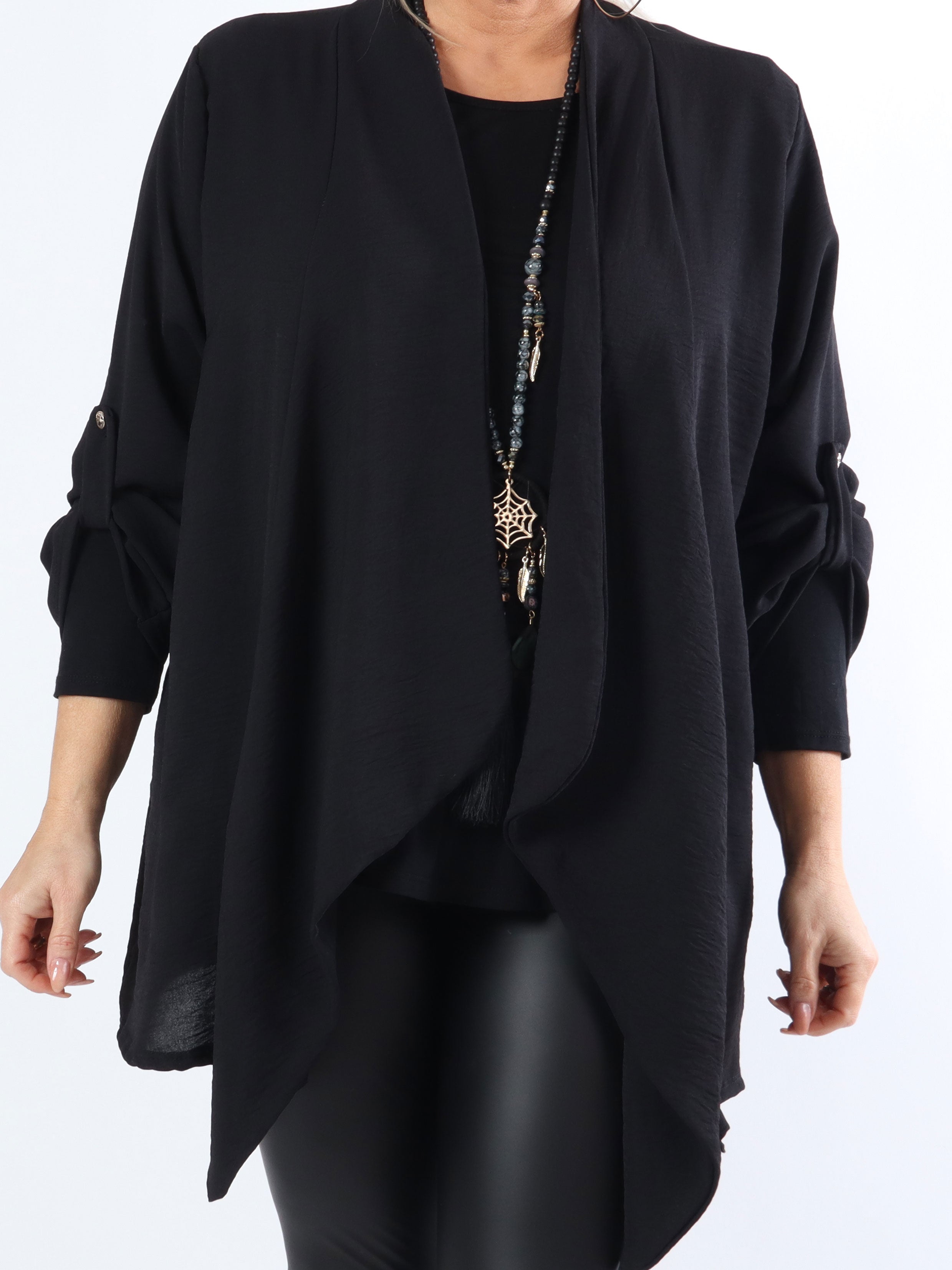 Dream - Enkel plus size kofta i lätt och fint tyg