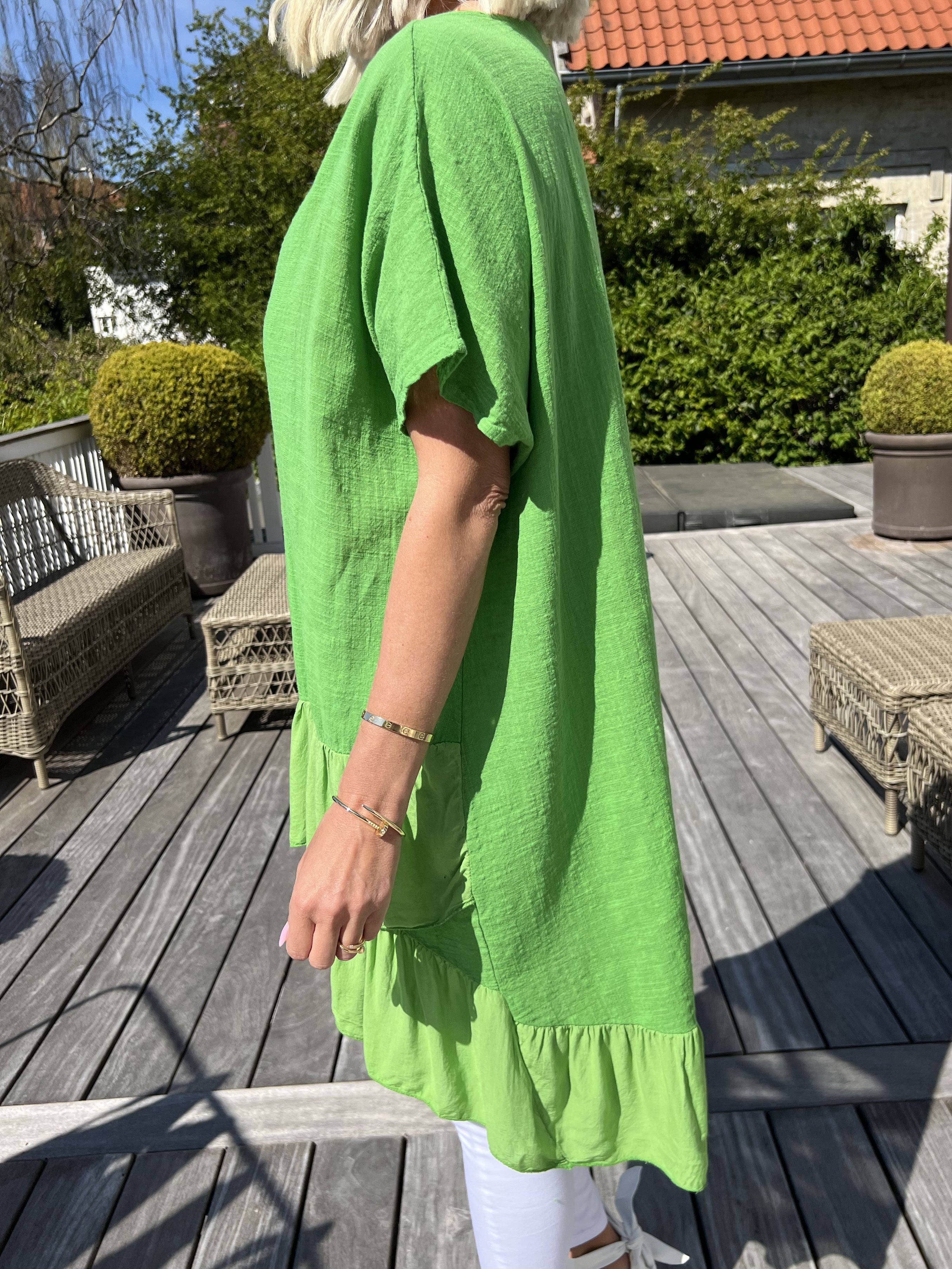 Elba - Tunika med förskjuten längd och volanger