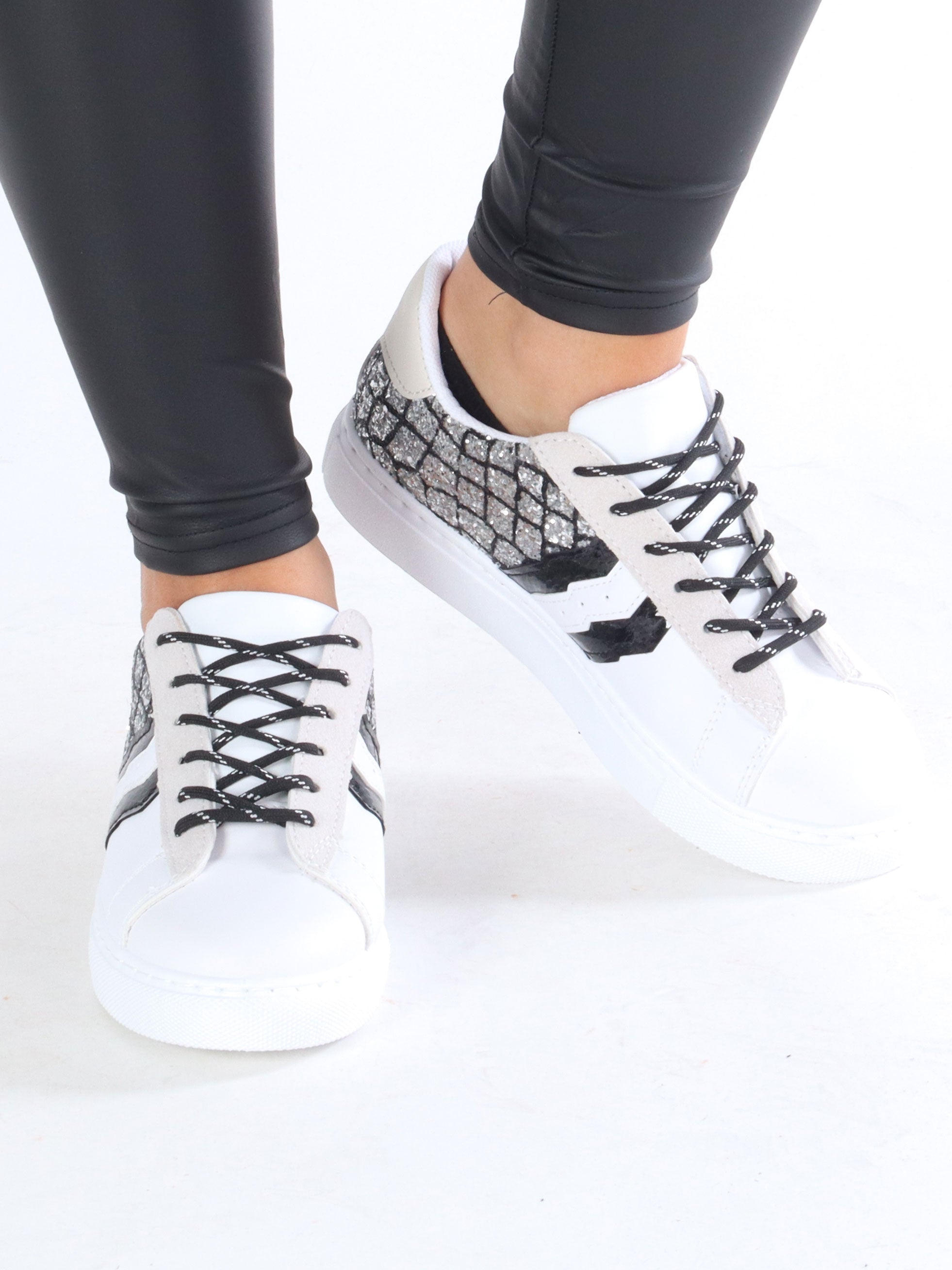 Ella - Sneakers med glimmer