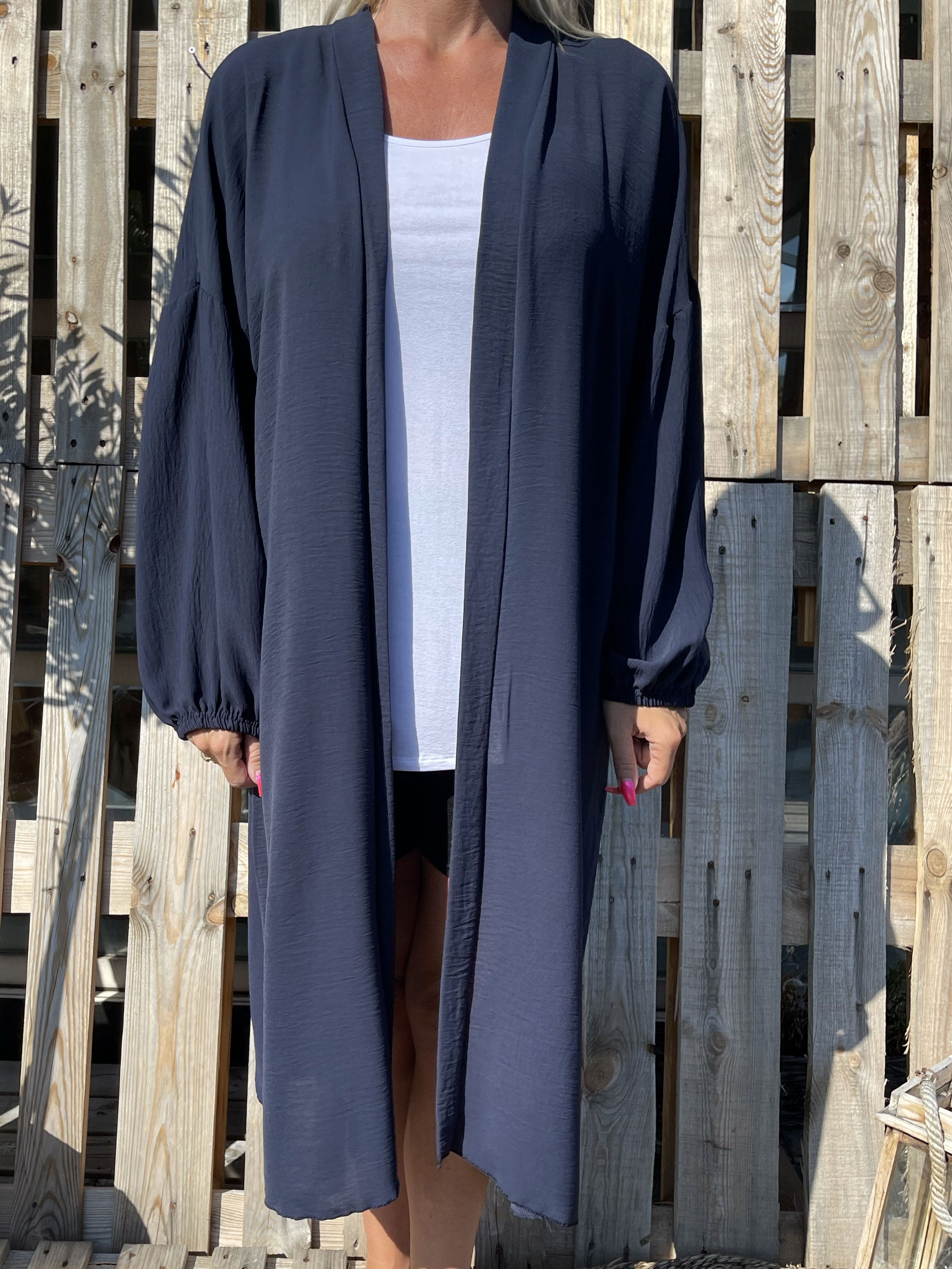 Ellen - Lätt kofta med ballongärmar