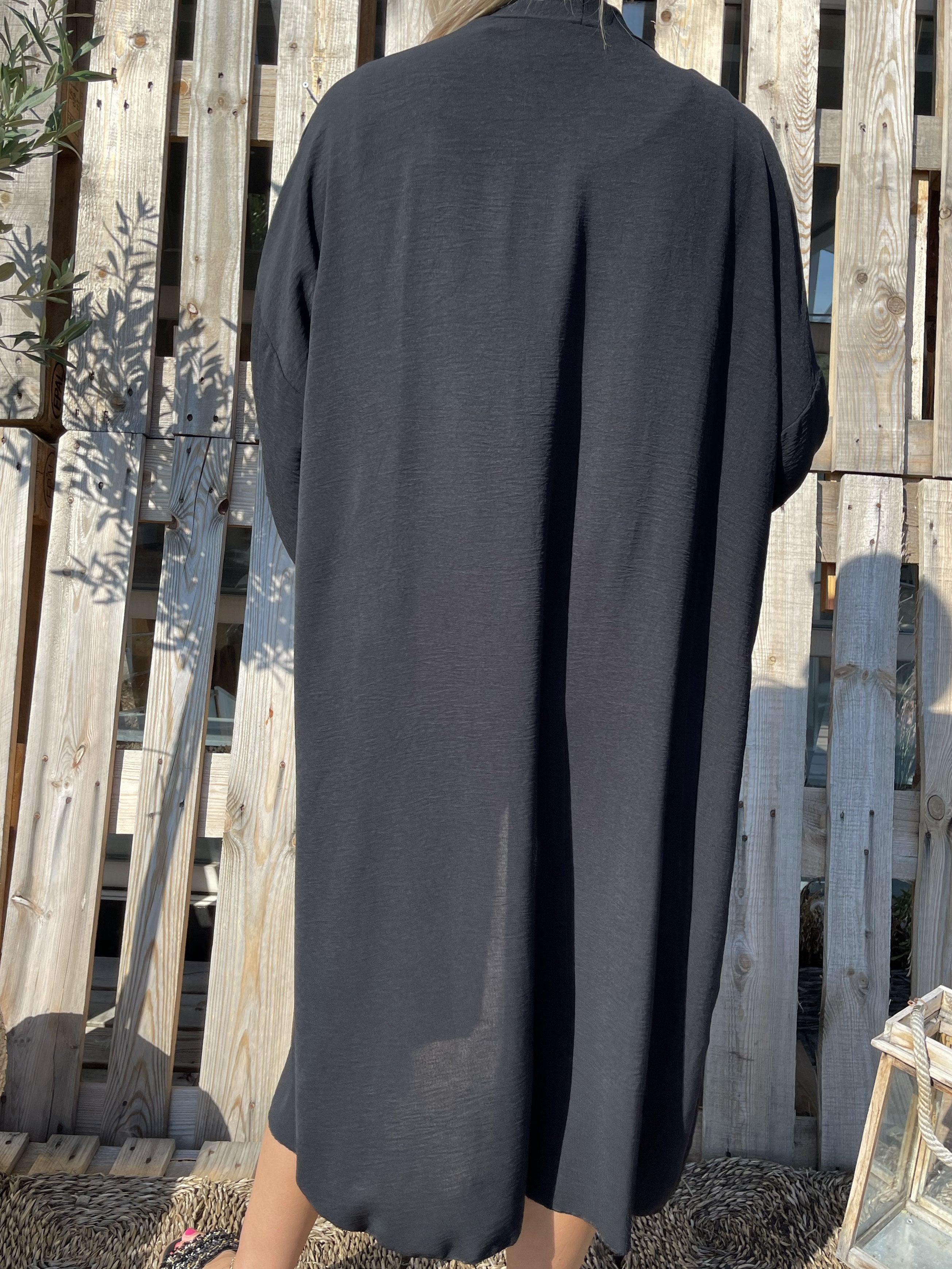 Ellen - Lätt kofta med ballongärmar - Rose