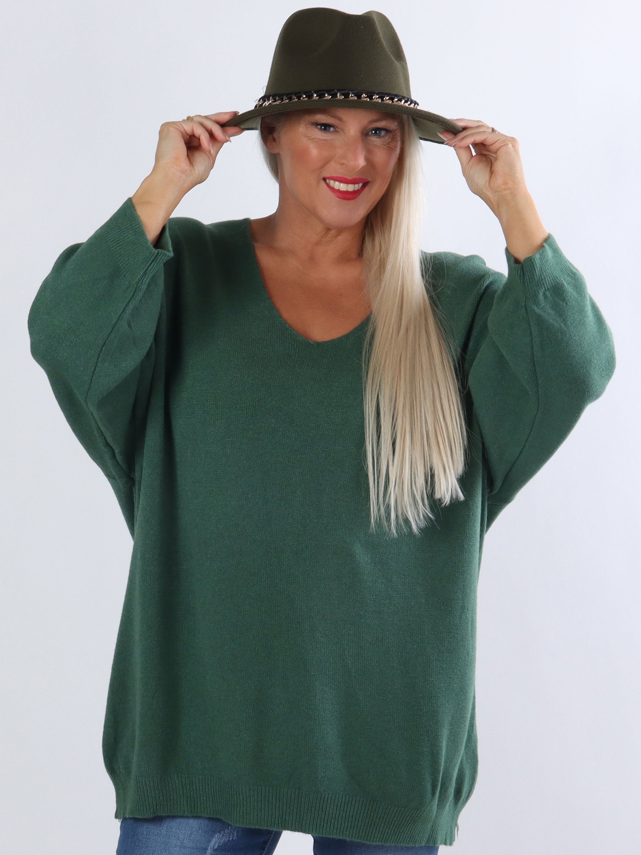 Esther - Söt och enkel plus size-stickning - Grey