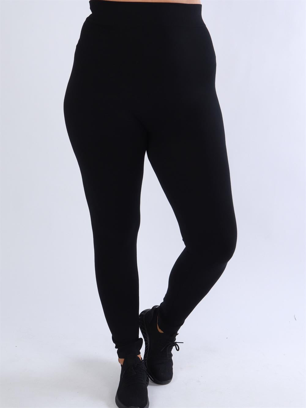 Faiza - Svarta mjuka elastiska leggings