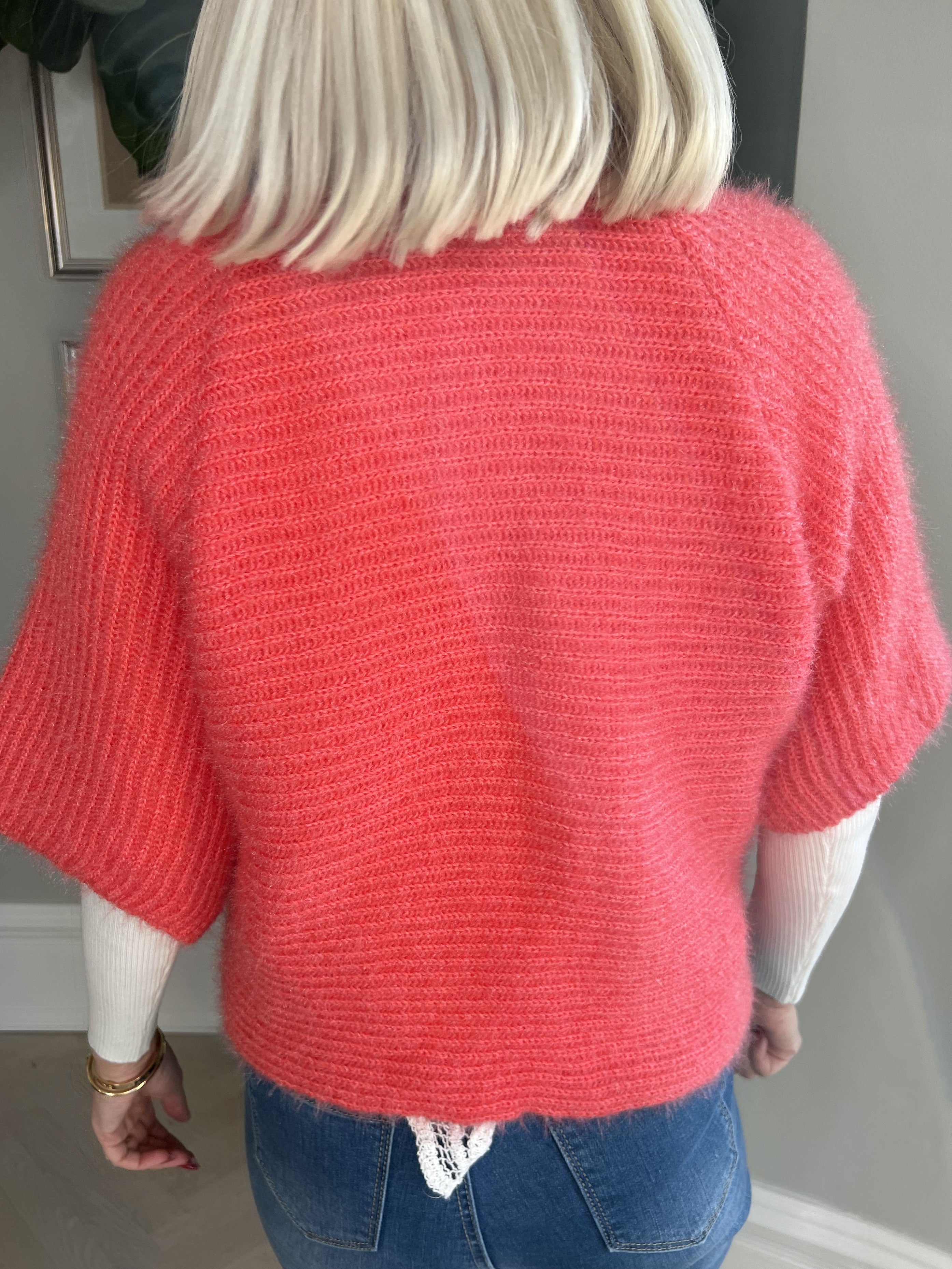 Franca - Söt fluffig bolero i stickat material