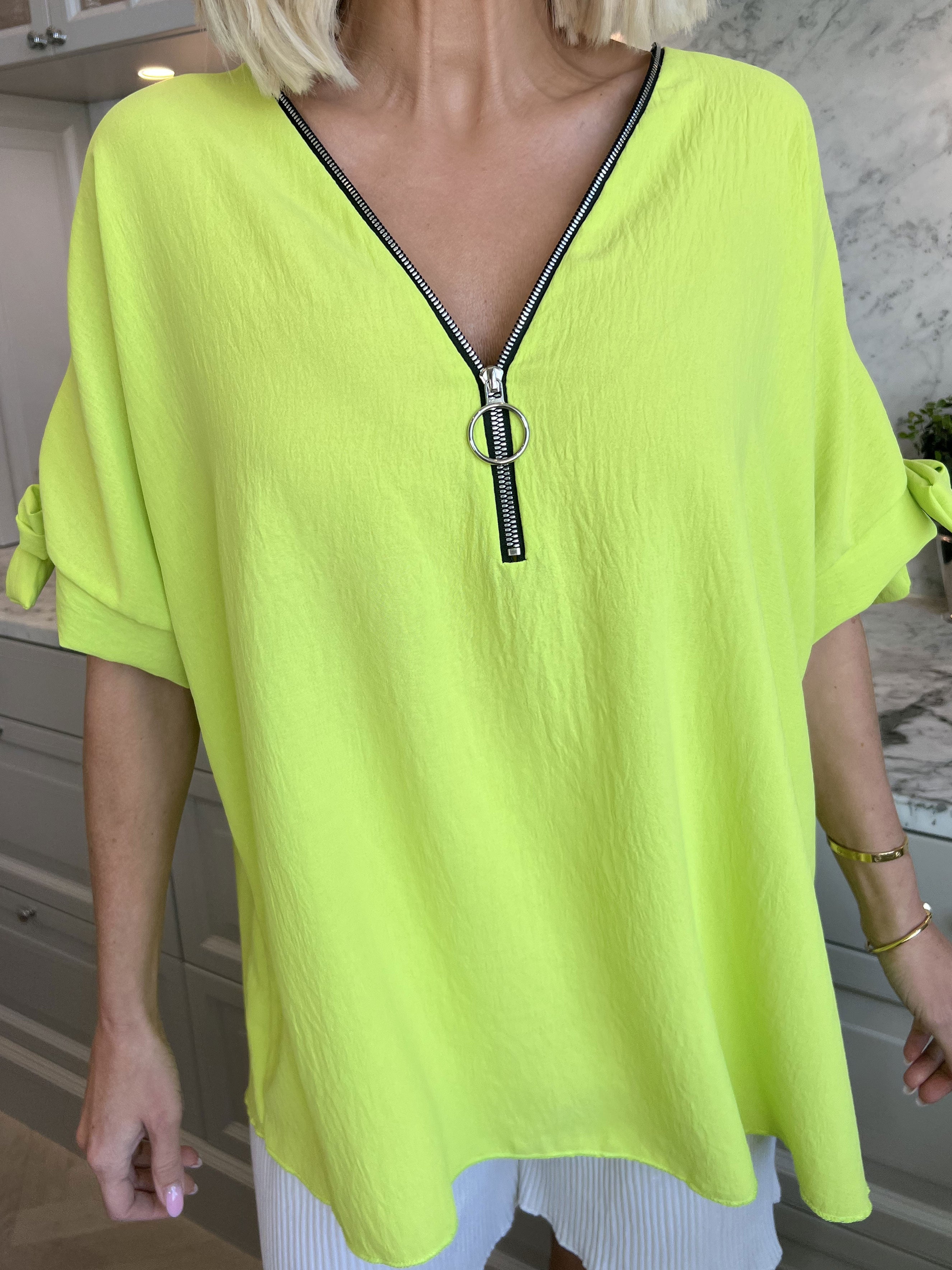 Frankie - Tunika med dragkedja och dragkedjeärmar - Black