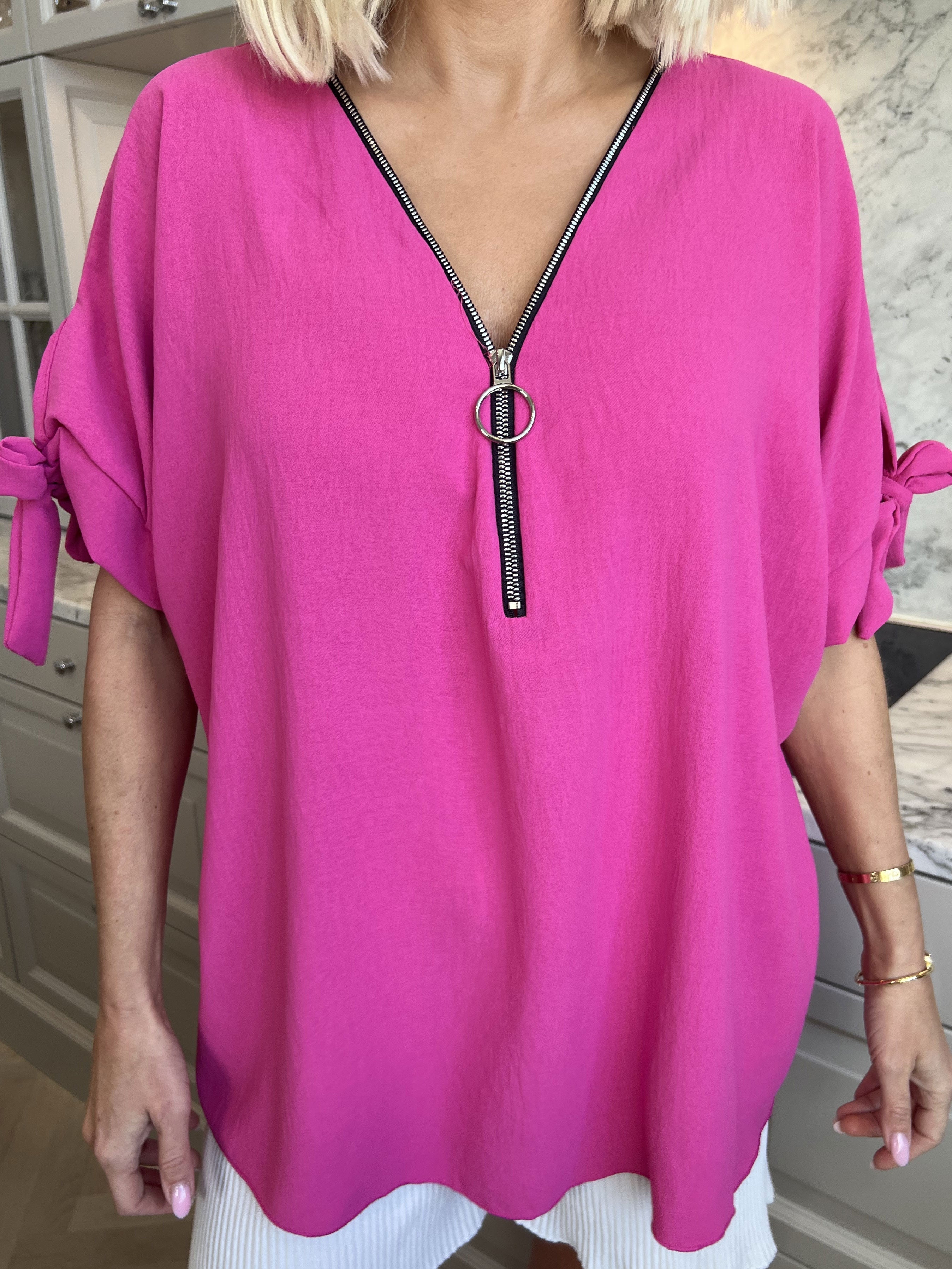 Frankie - Tunika med dragkedja och dragkedjeärmar