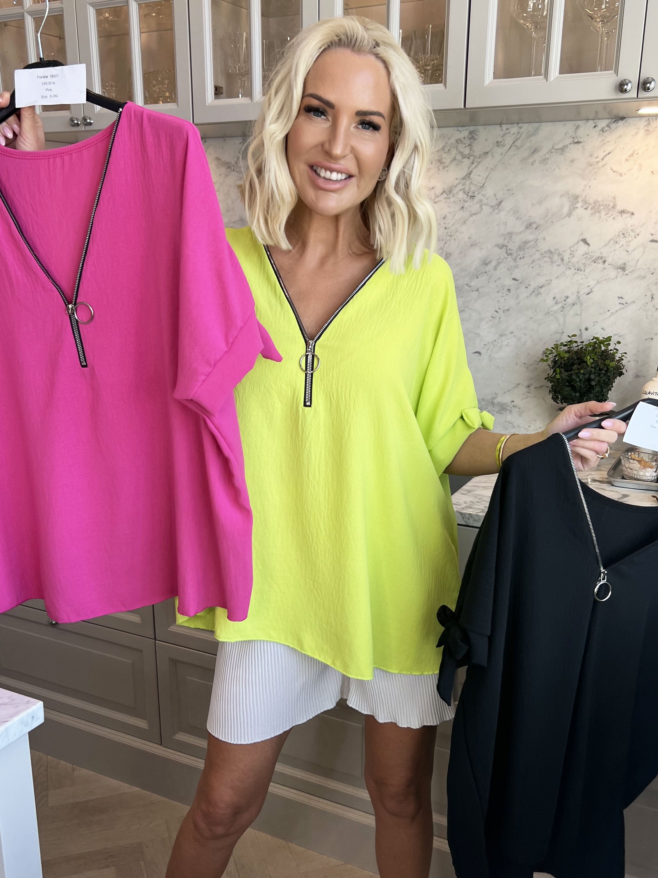 Frankie - Tunika med dragkedja och dragkedjeärmar