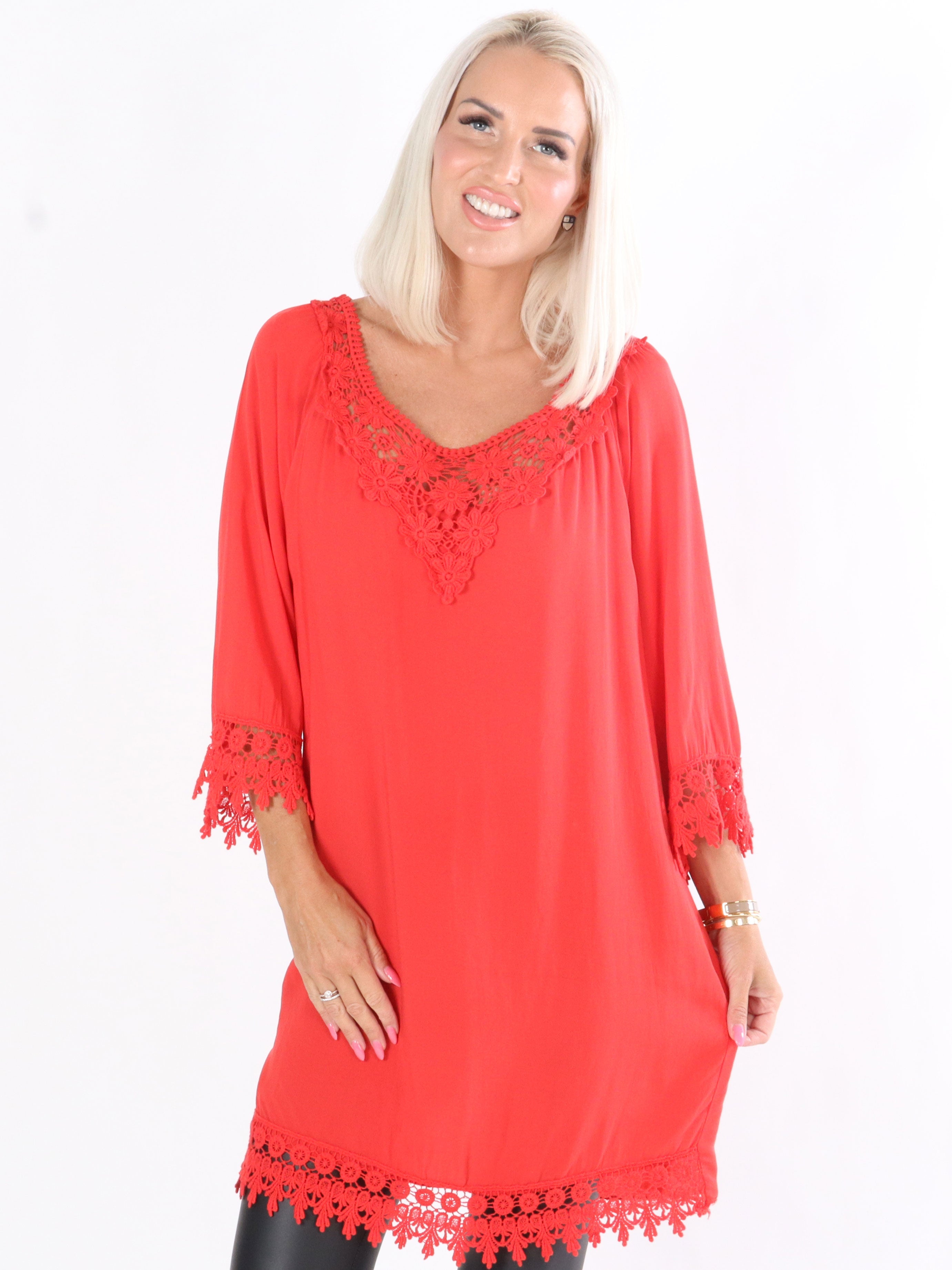 Freja - Tunikaklänning med fint broderi