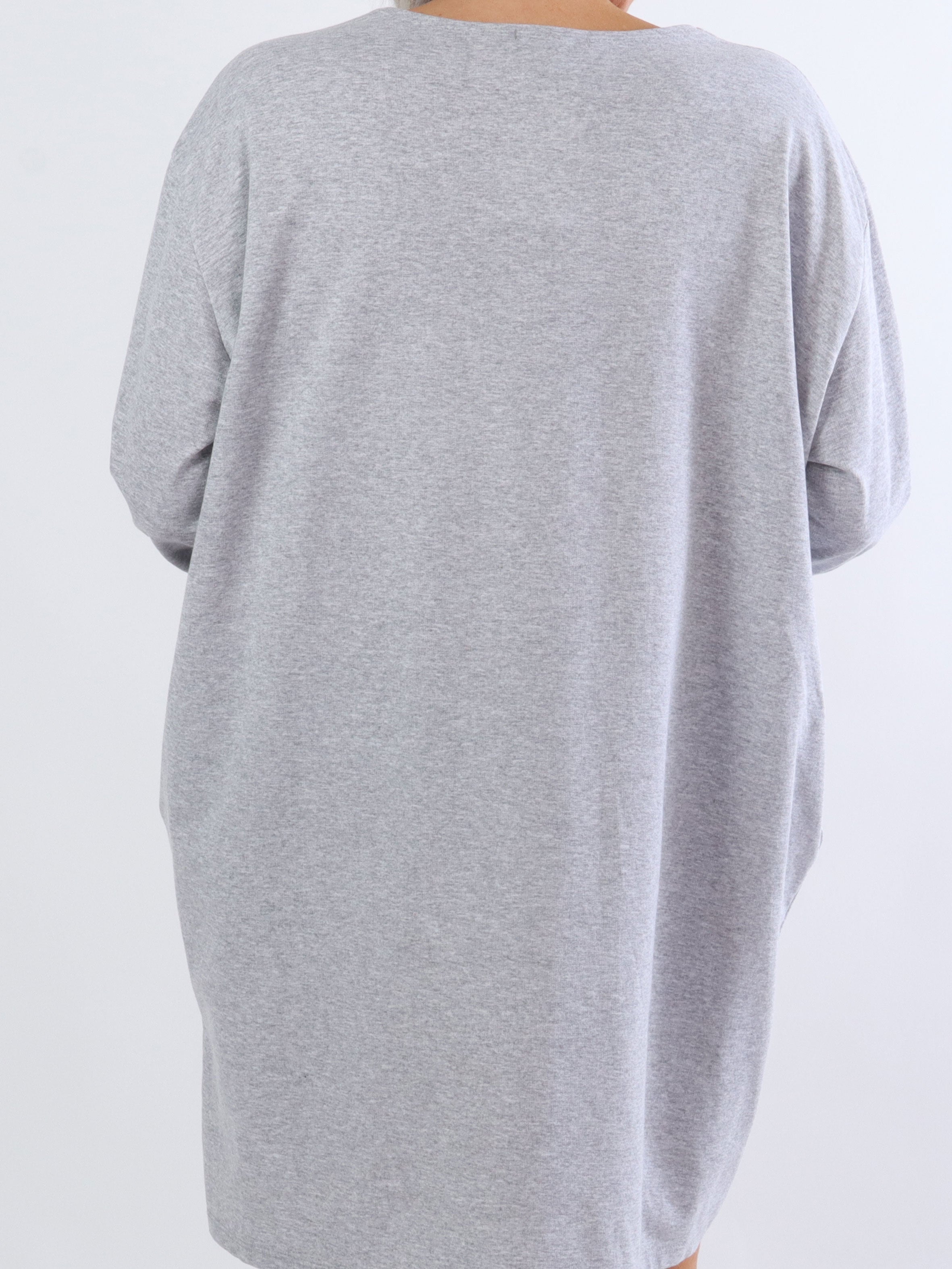 Hearty Dress - Söt bomullsklänning i stora storlekar med hjärtmönster - White