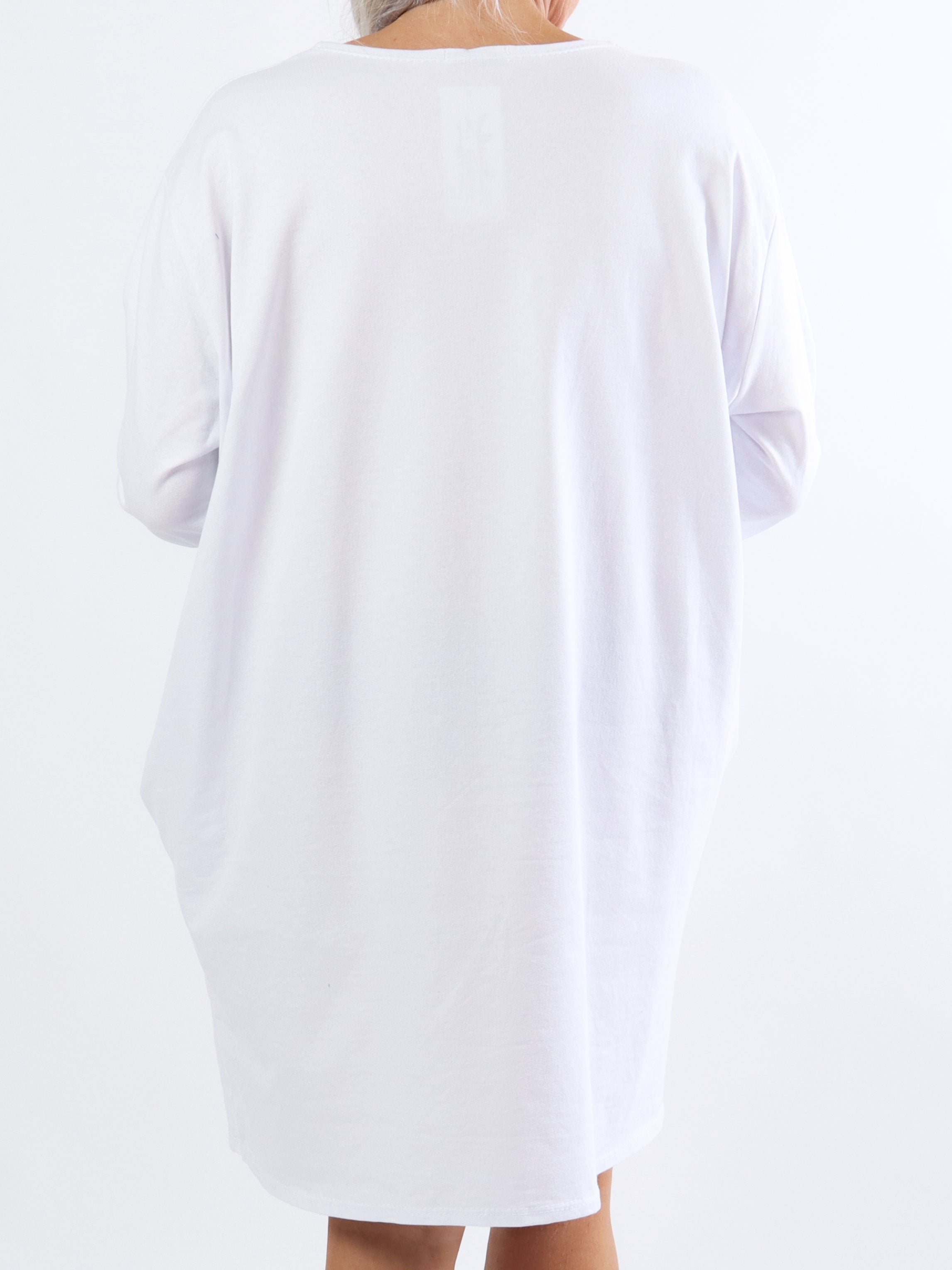 Hearty Dress - Söt bomullsklänning i stora storlekar med hjärtmönster