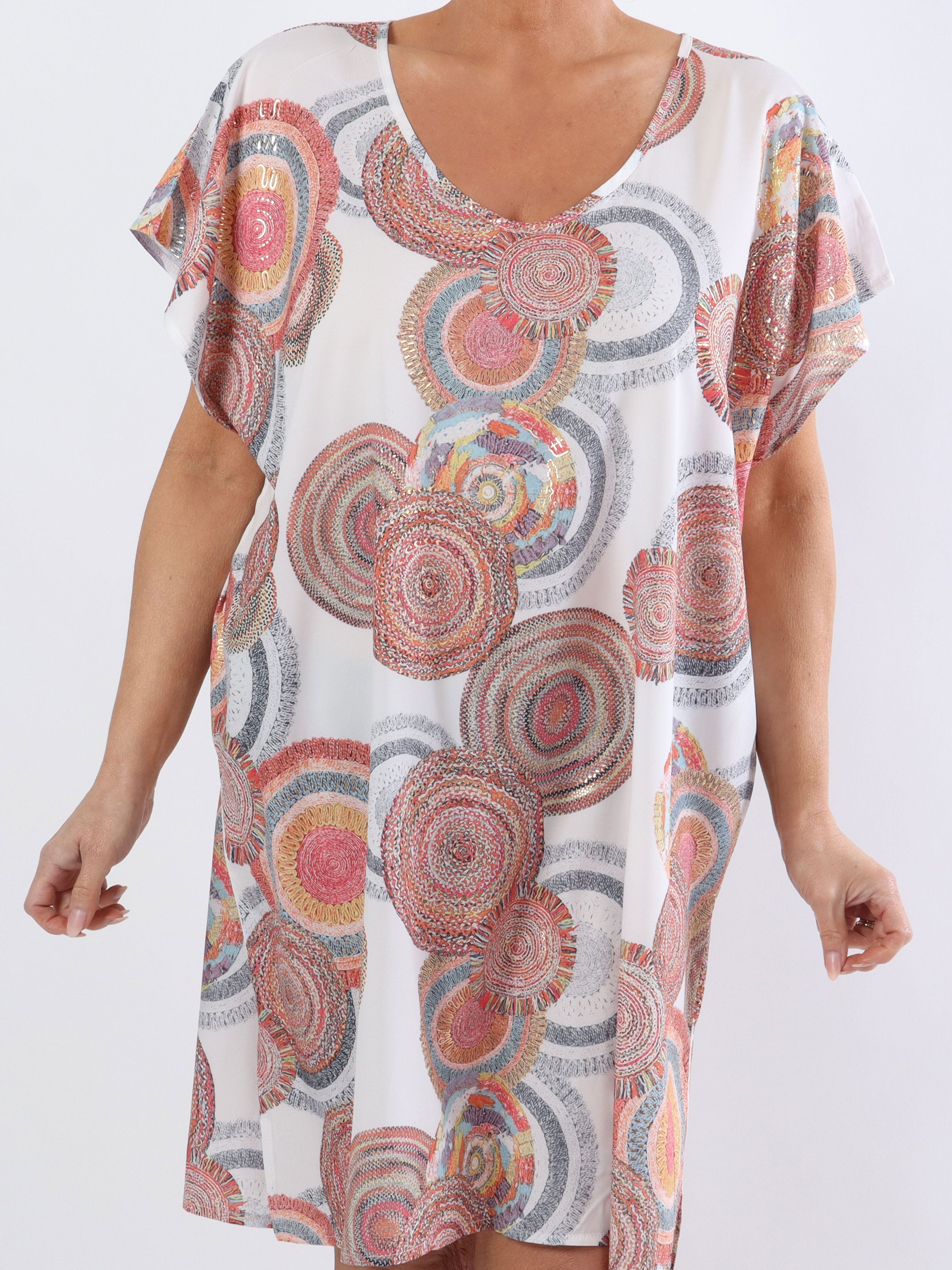 Helena - Lätt och luftig plus size klänning i siden