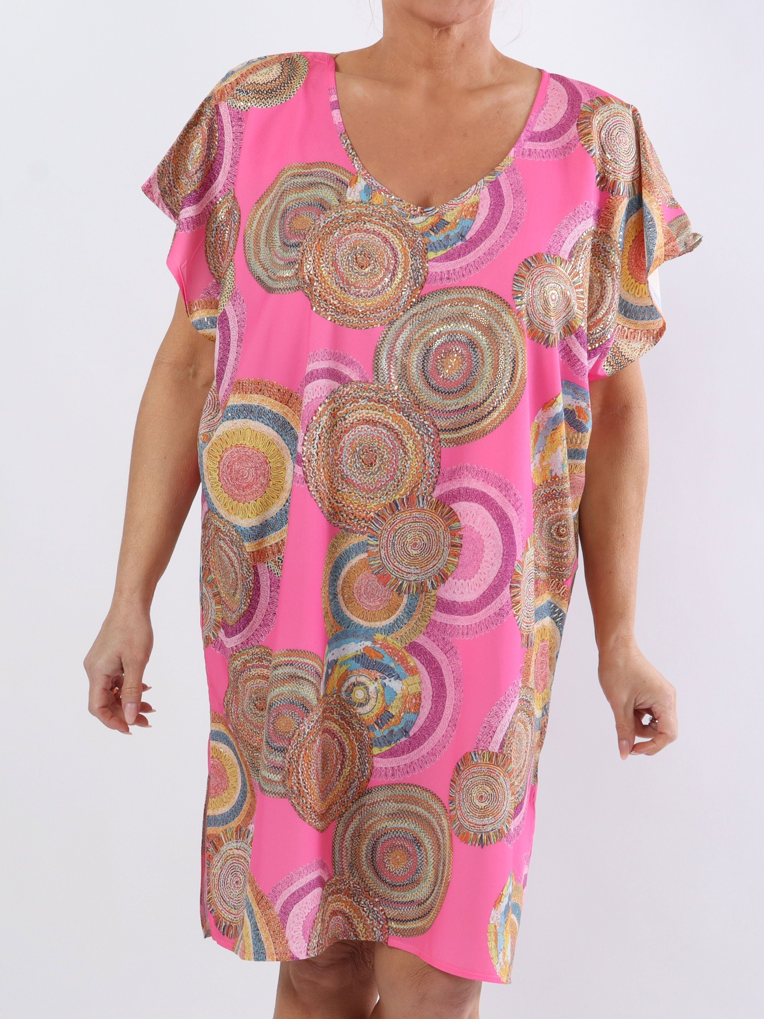 Helena - Lätt och luftig plus size klänning i siden