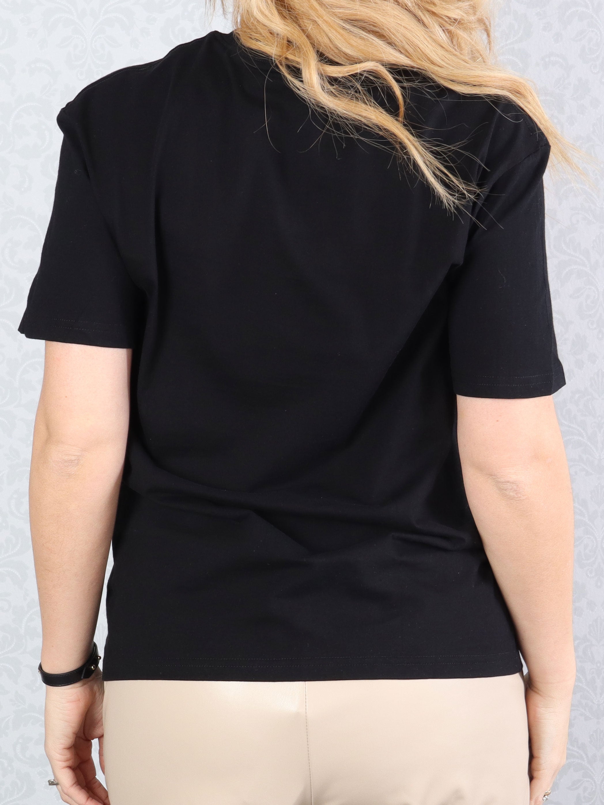 Malene - T-shirt med motiv av similisten