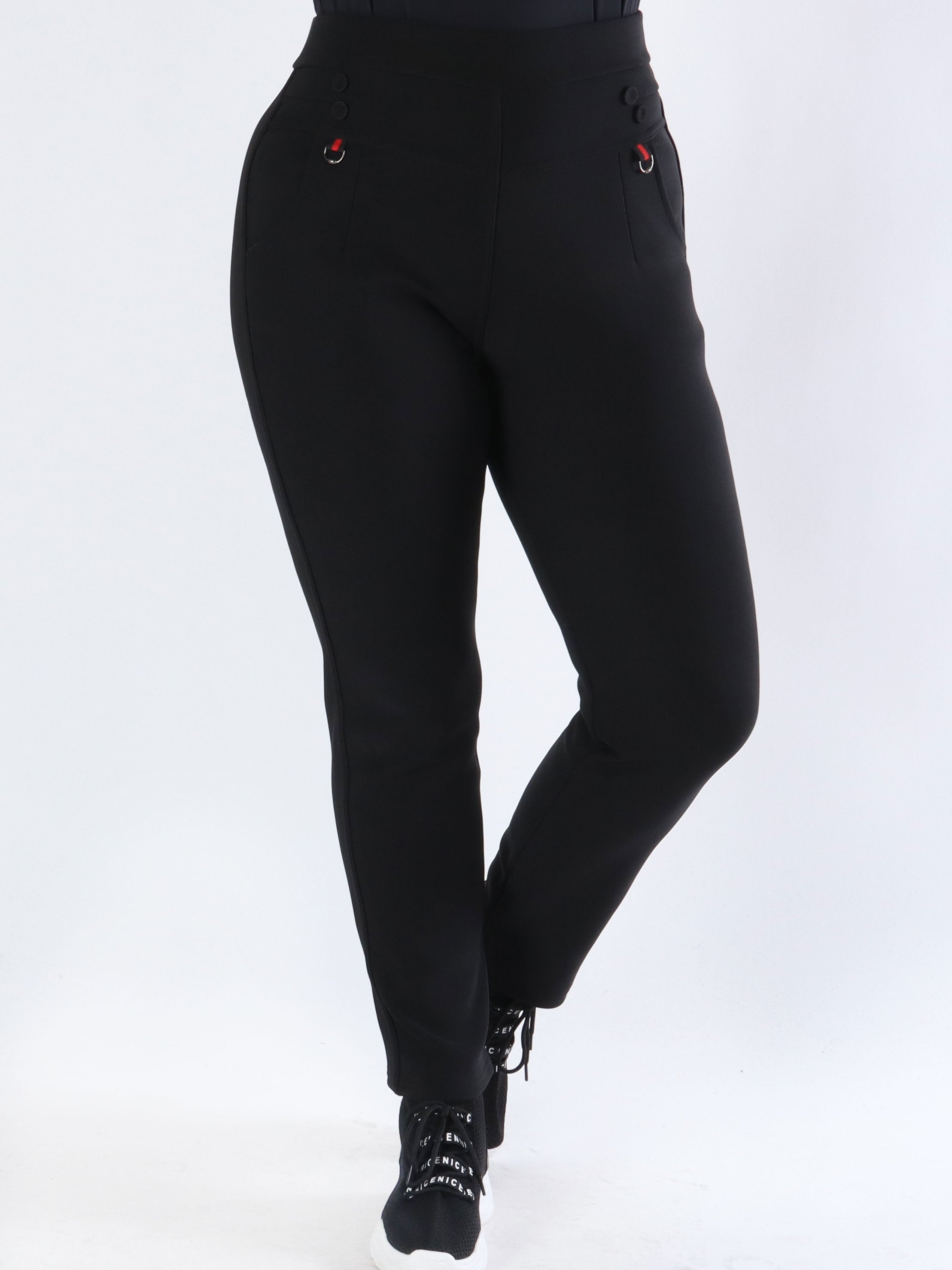 Adira - Byxor i elastiskt tyg