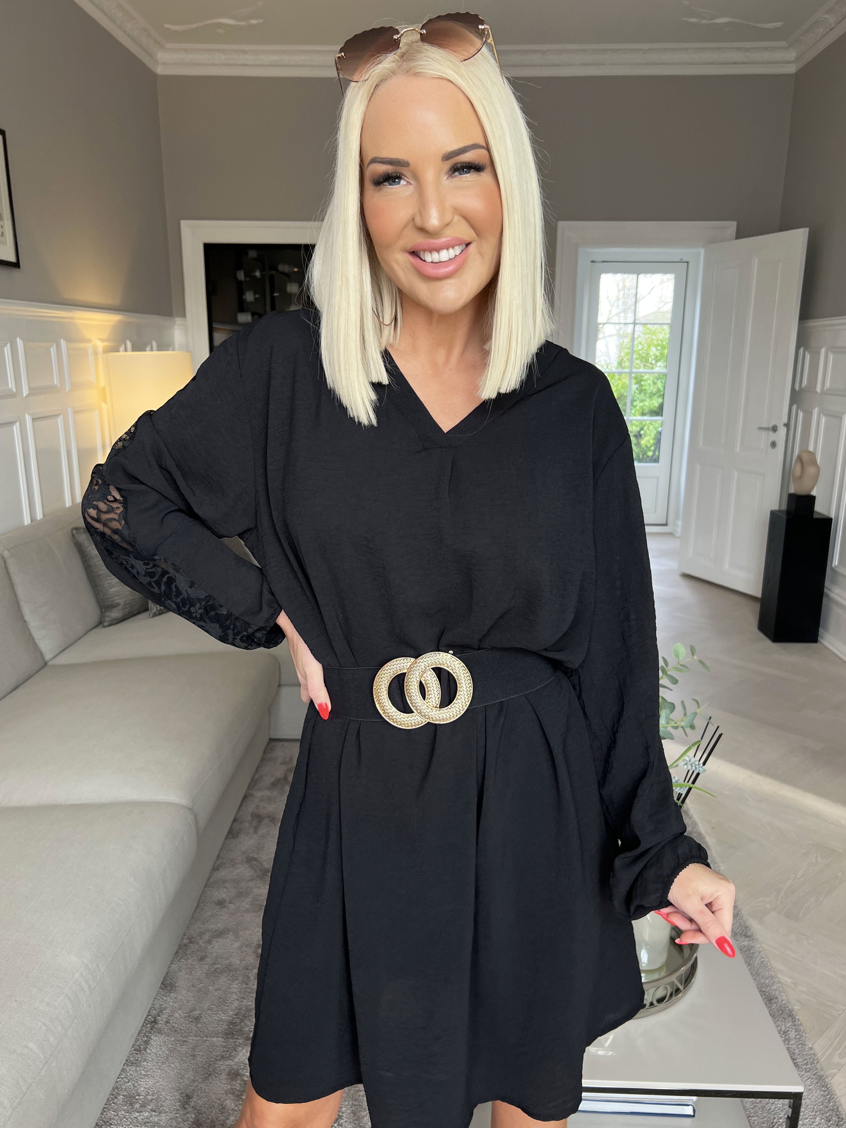 Camila - Elastiskt midjebälte med guldspänne