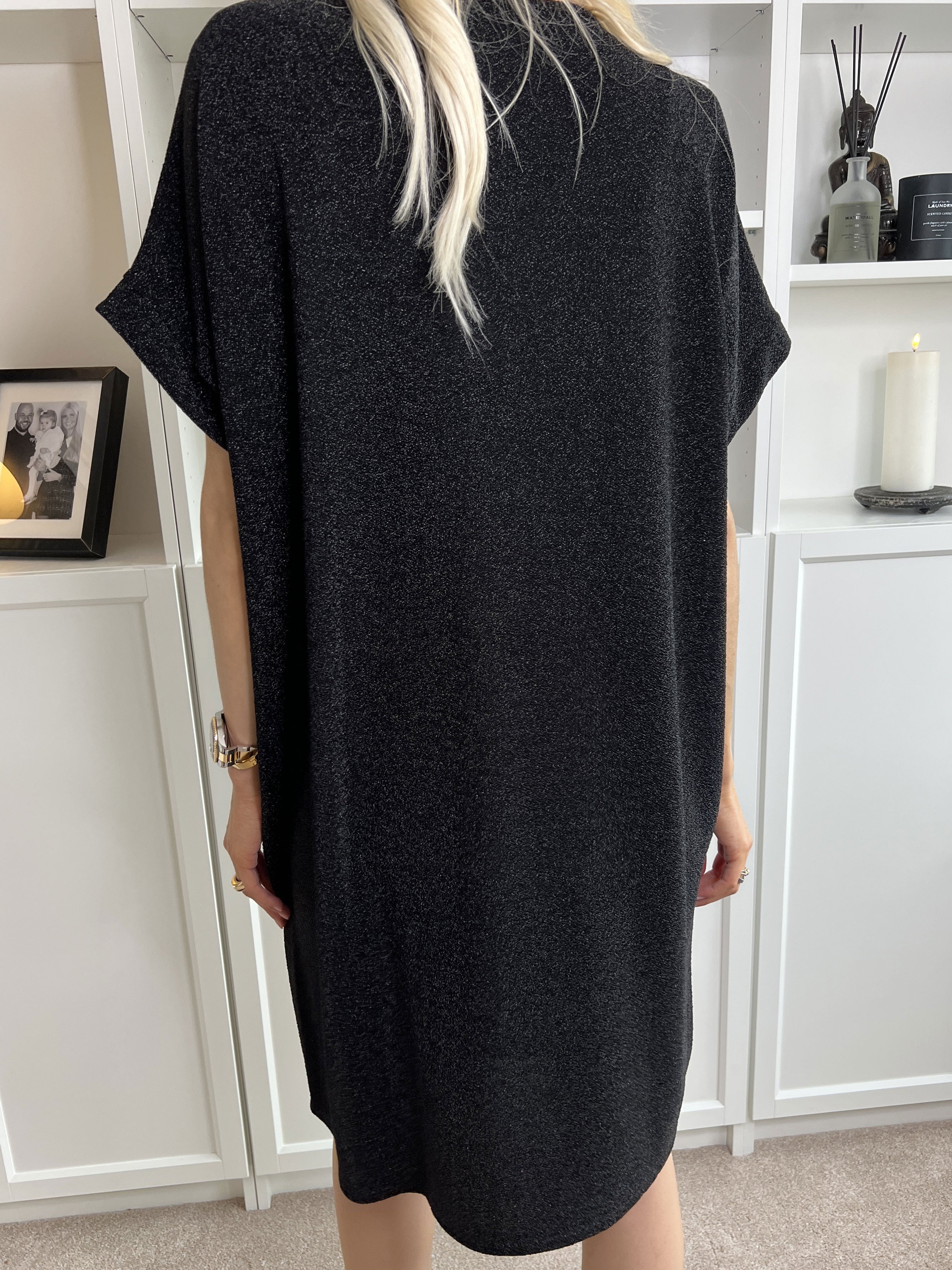 Paloma - Tunikaklänning med glitter og v-hals