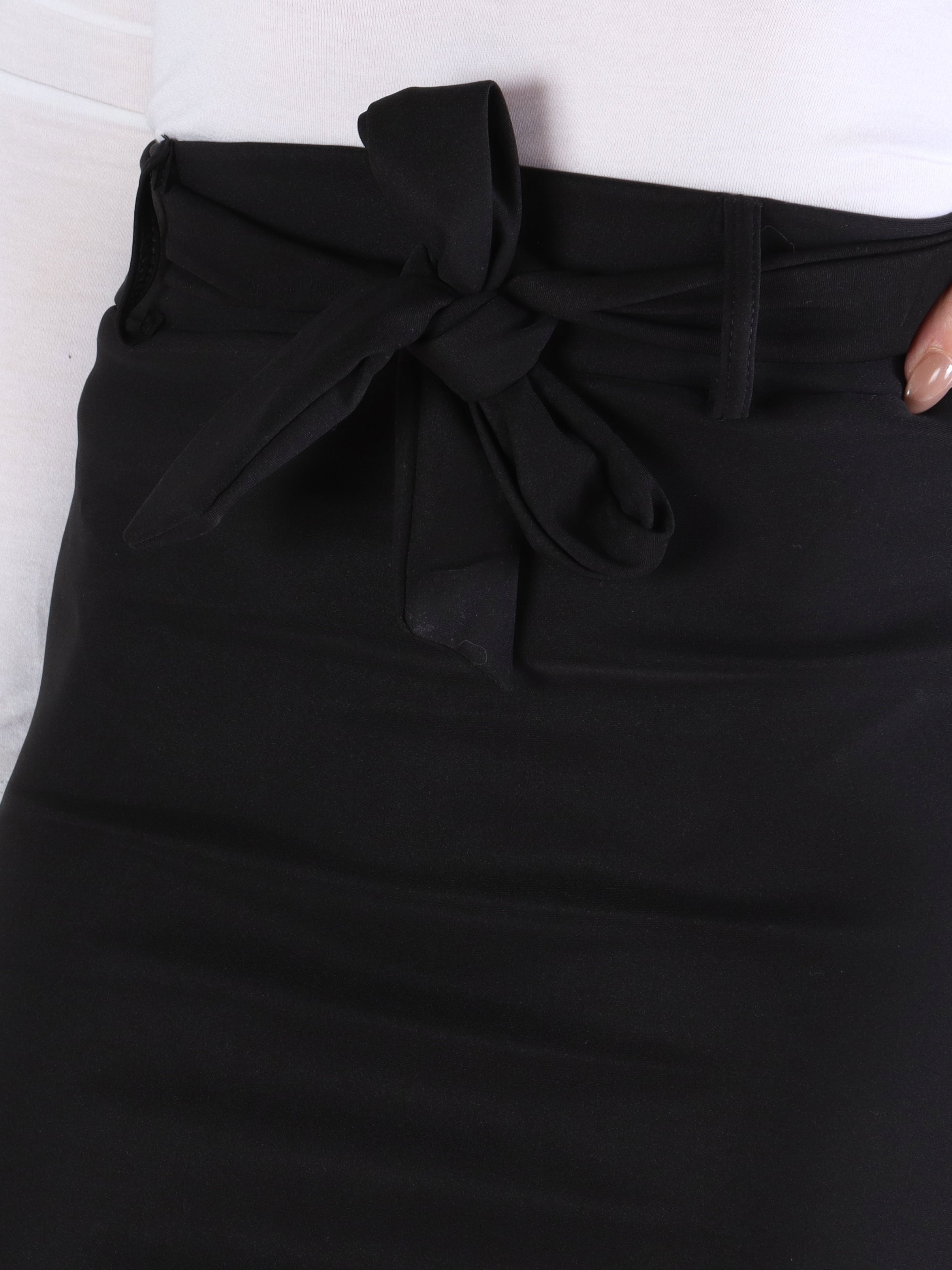 Dakota - Kjol i elastiskt tyg med knytband