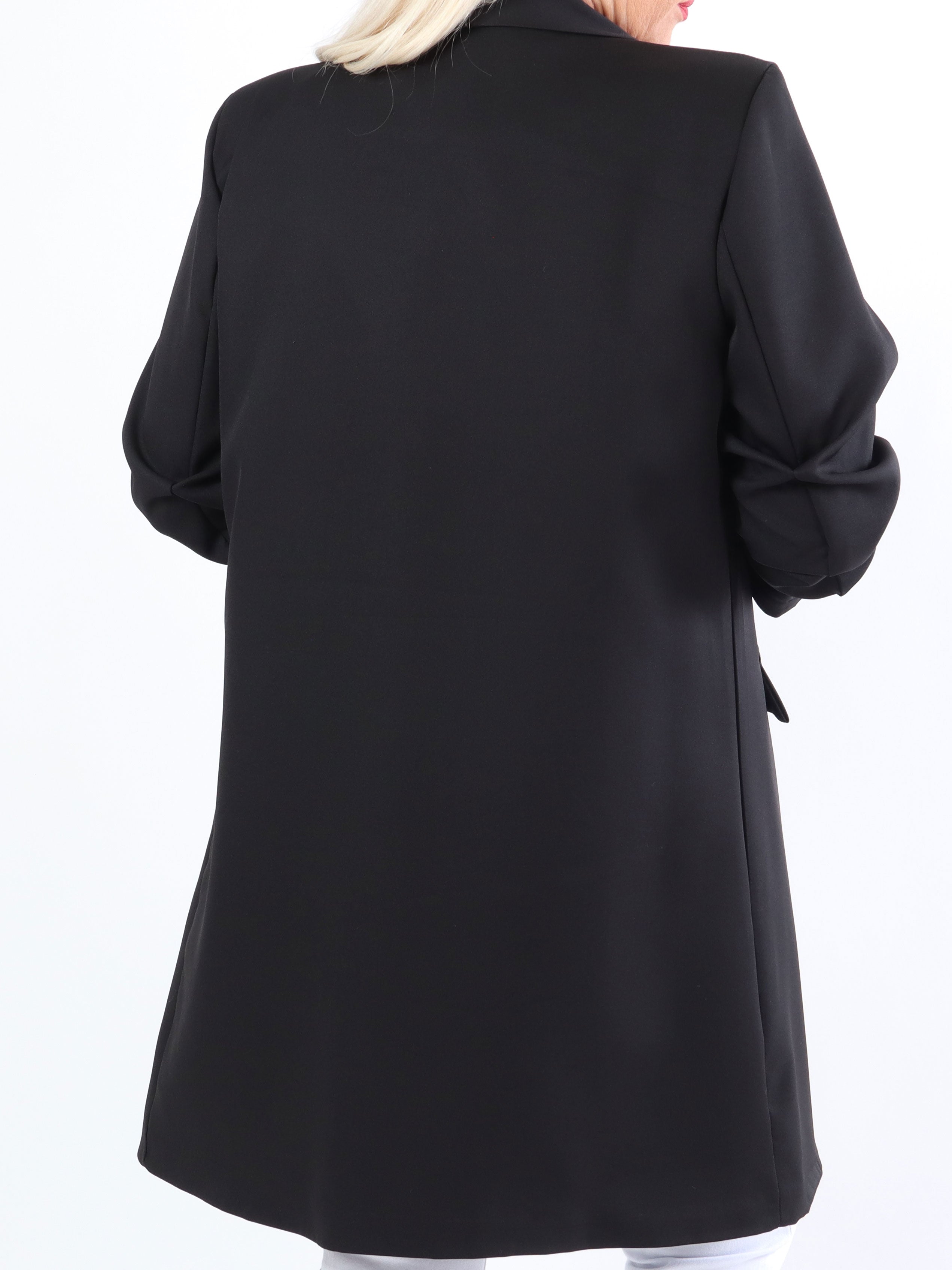 Mila Long - Snygg blazer med veck på ärmen