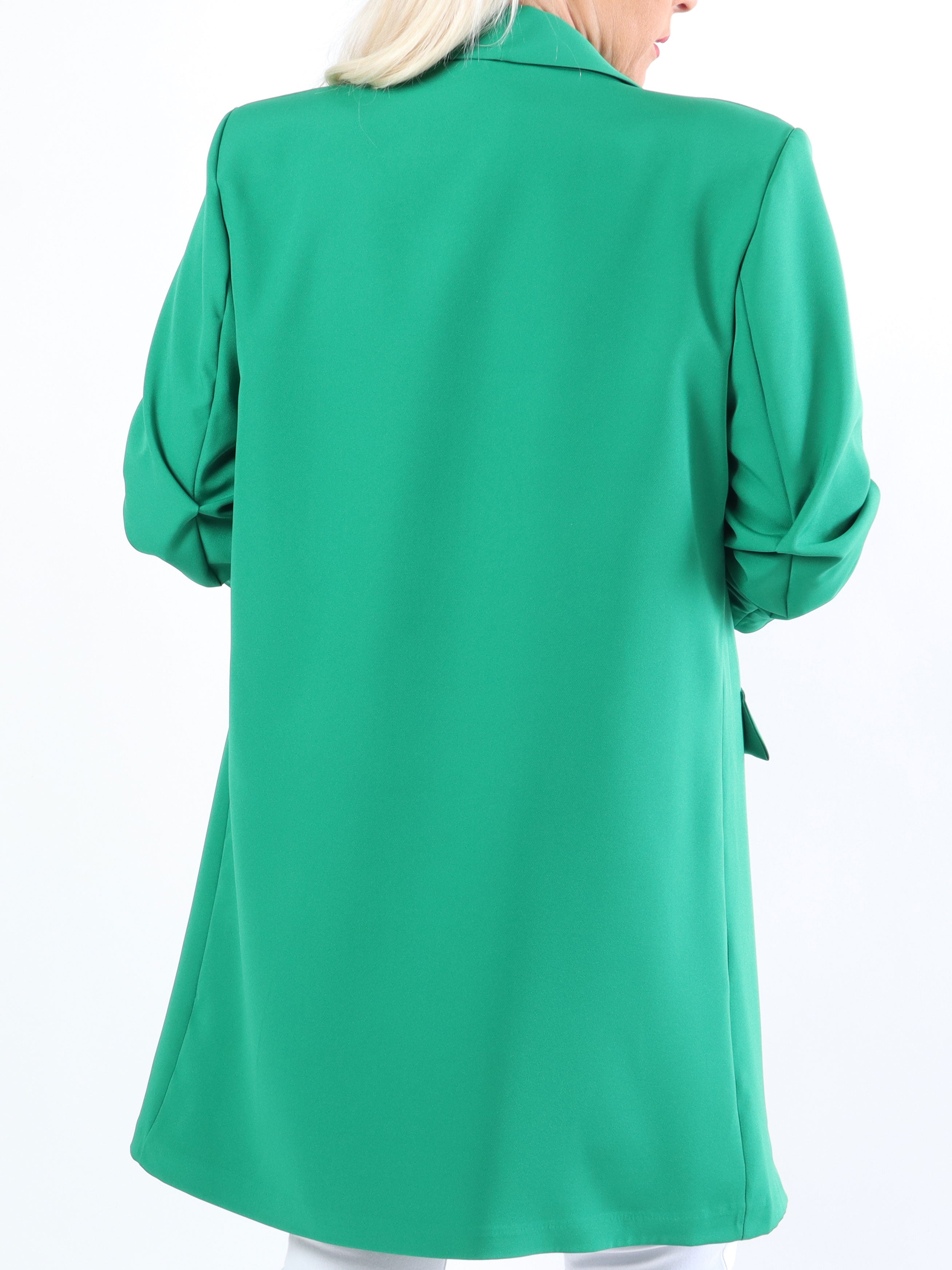 Mila Long - Snygg blazer med veck på ärmen