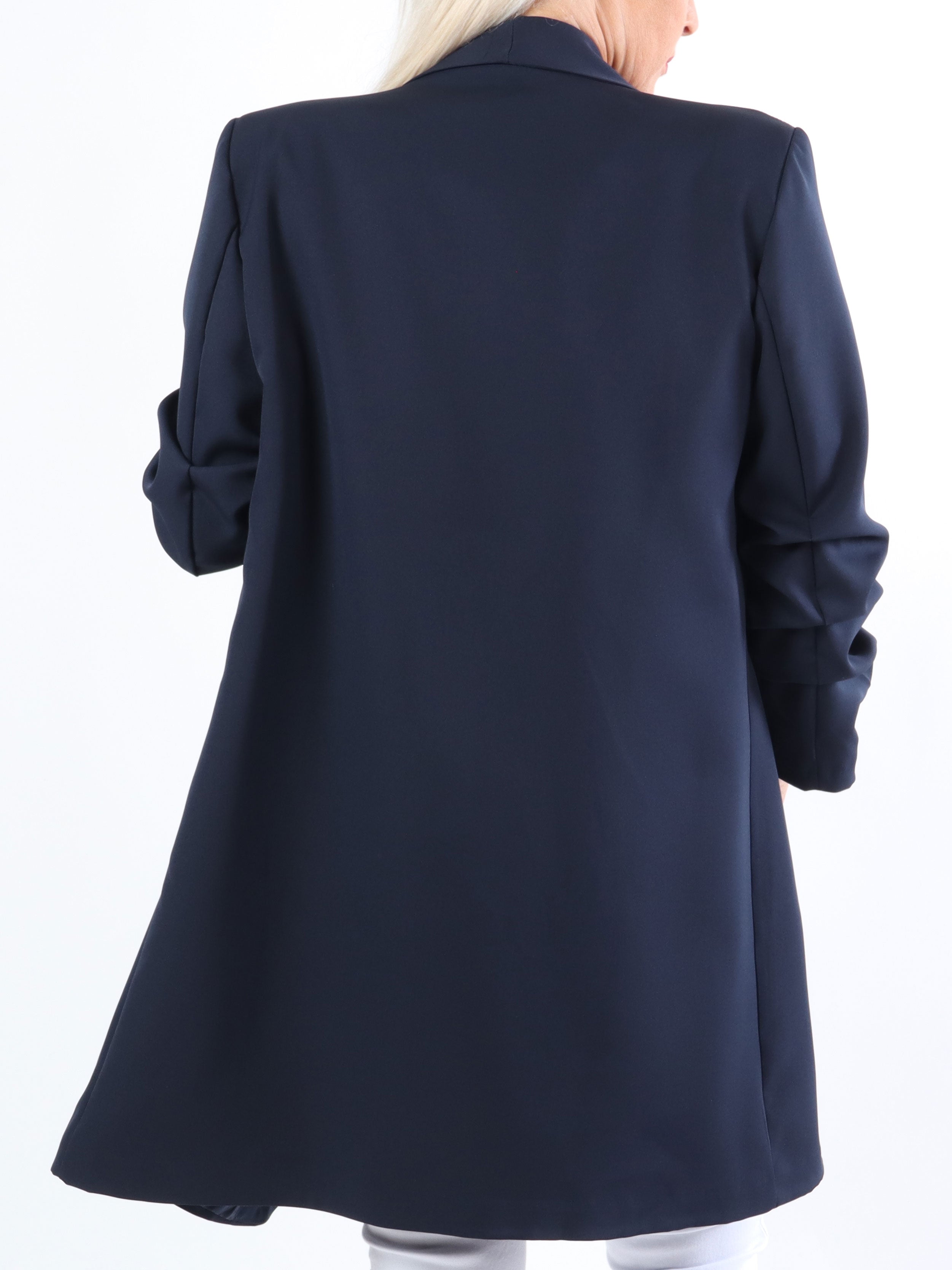 Mila Long - Snygg blazer med veck på ärmen