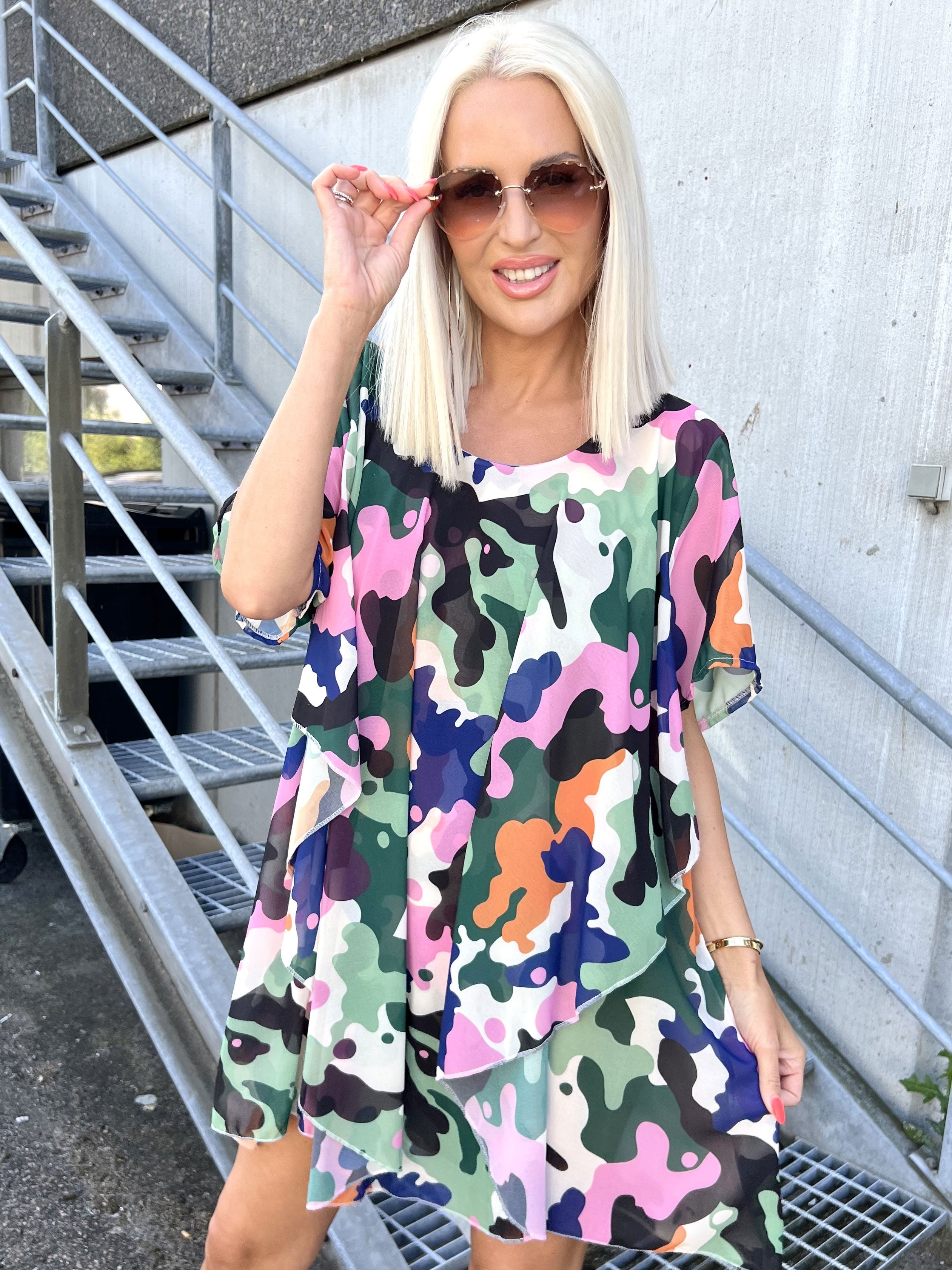 Wanda - Tunika klänning i chiffong