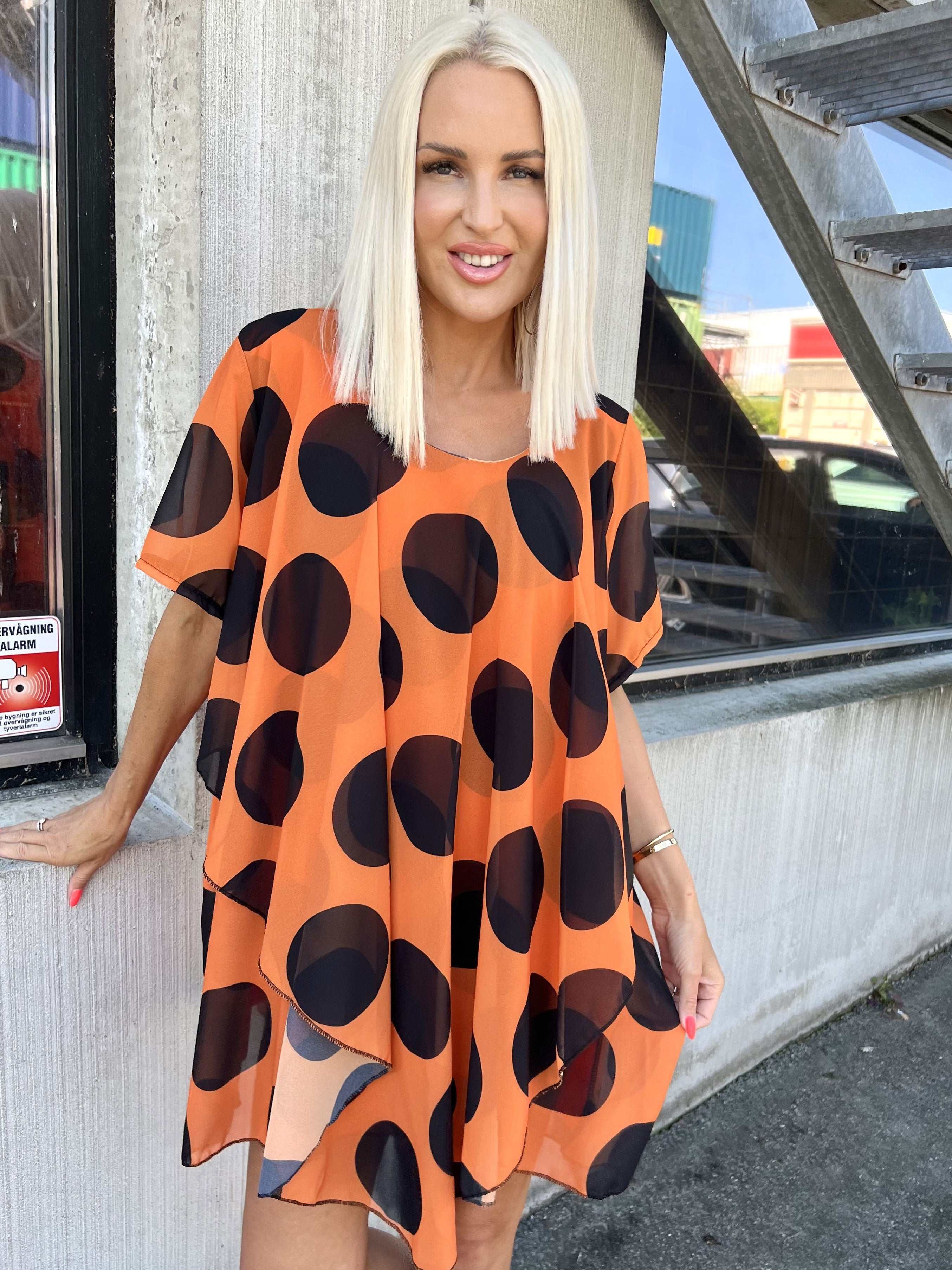 Wanda - Tunika klänning i chiffong