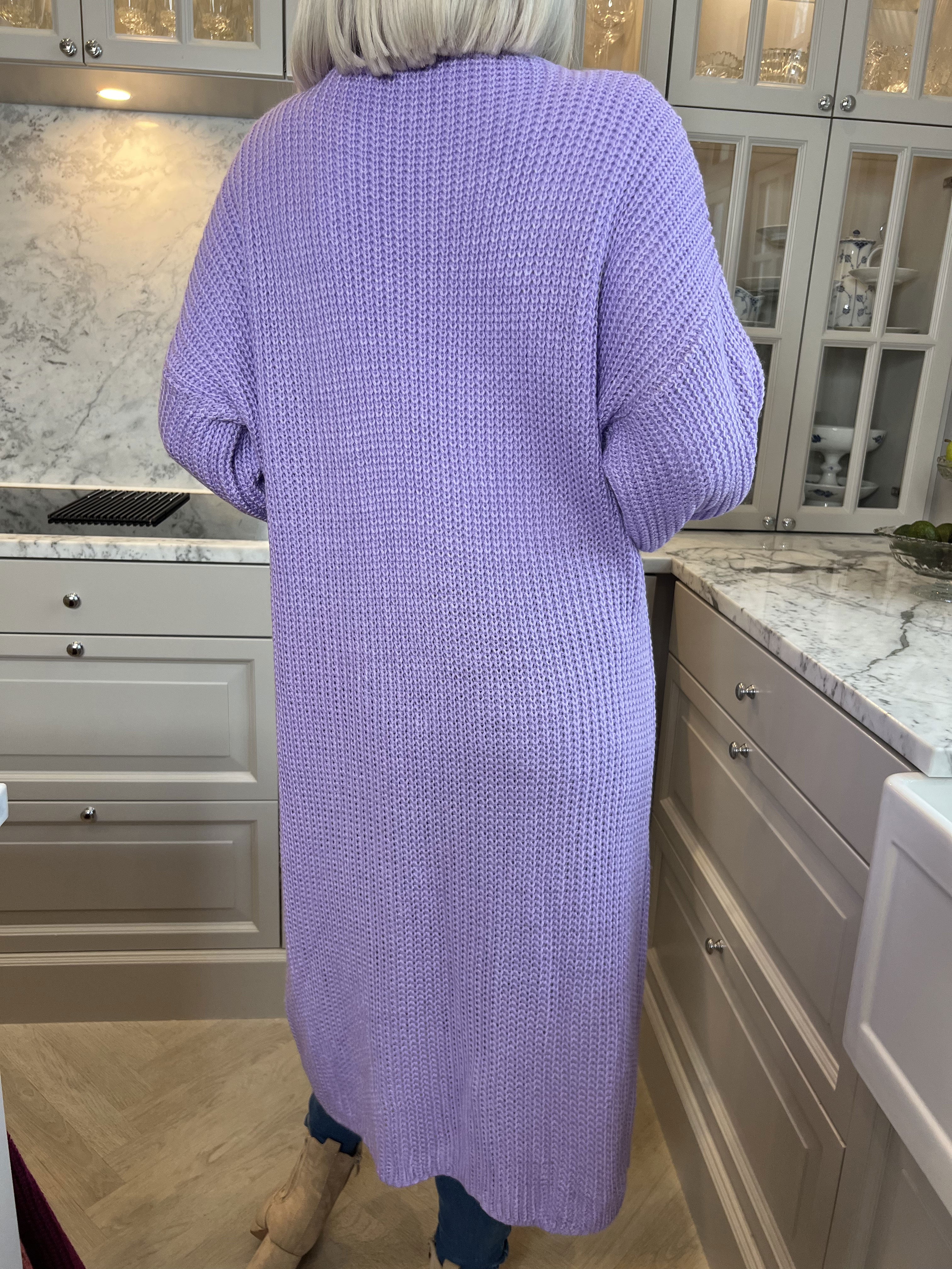 Sally - Stickad kofta med ballongärmar