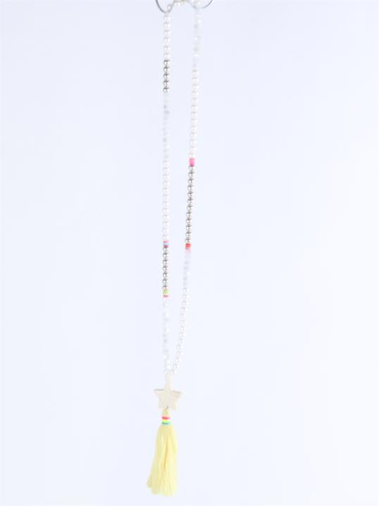 Sannah - Pärlhalsband med stjärna och tofs