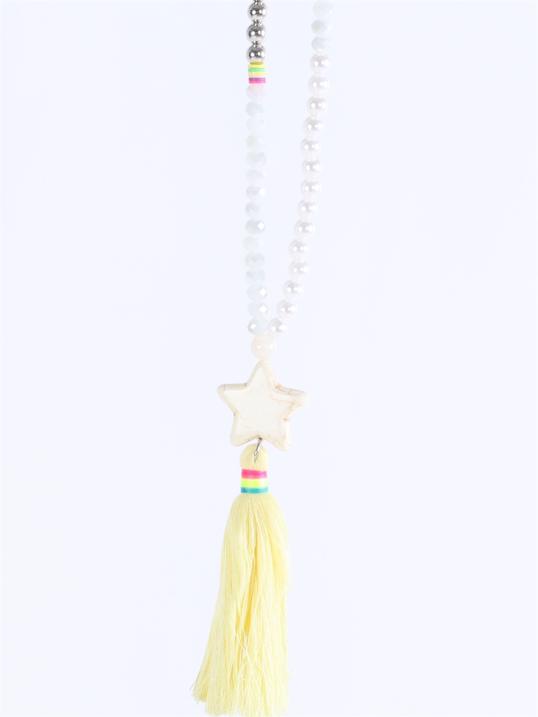 Sannah - Pärlhalsband med stjärna och tofs