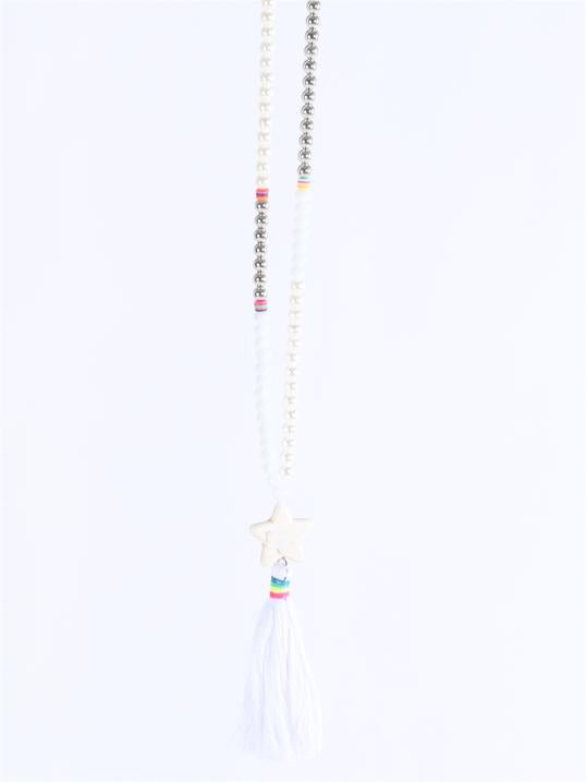 Sannah - Pärlhalsband med stjärna och tofs