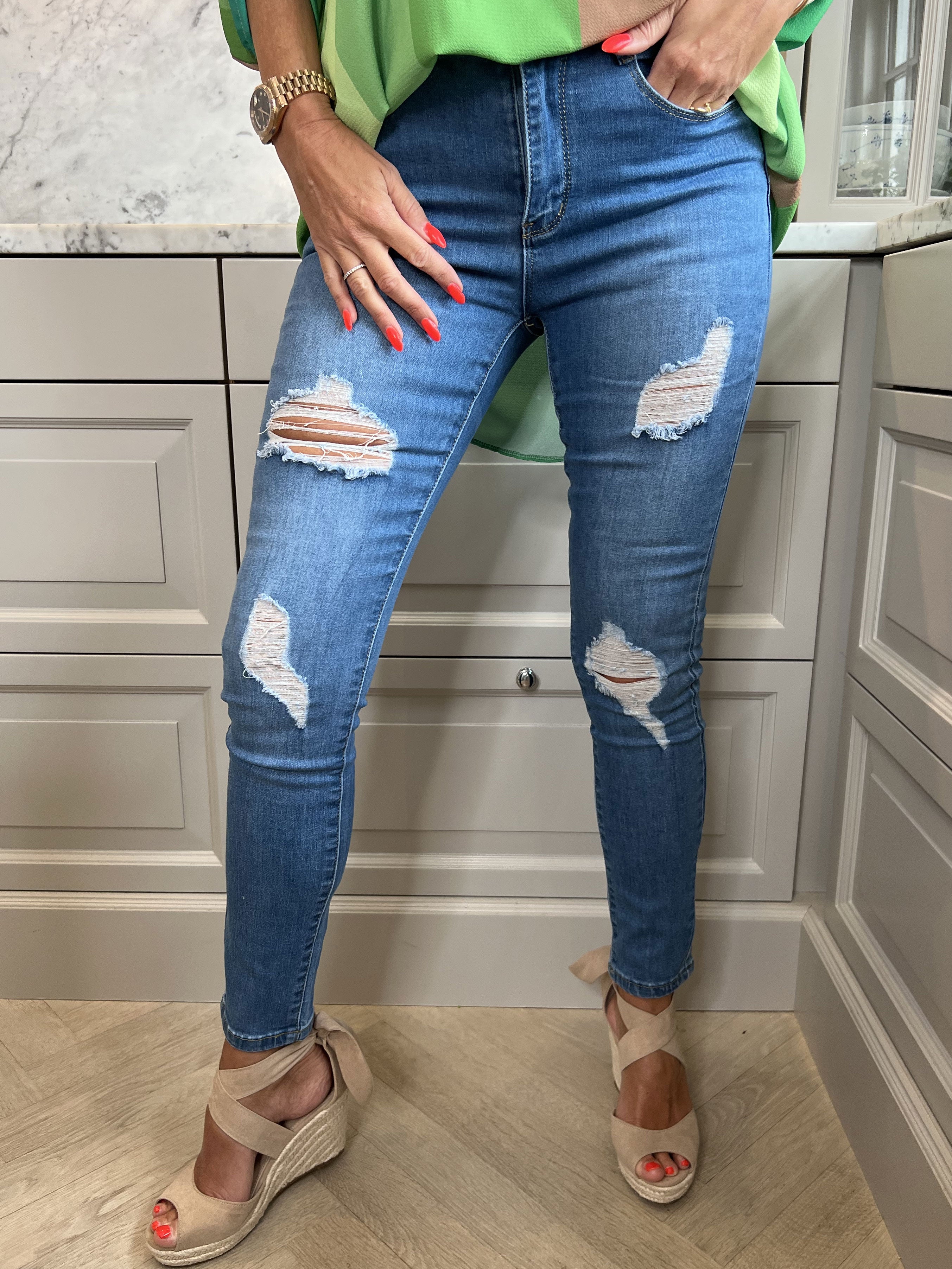 Lee - Elastiska shape up jeans