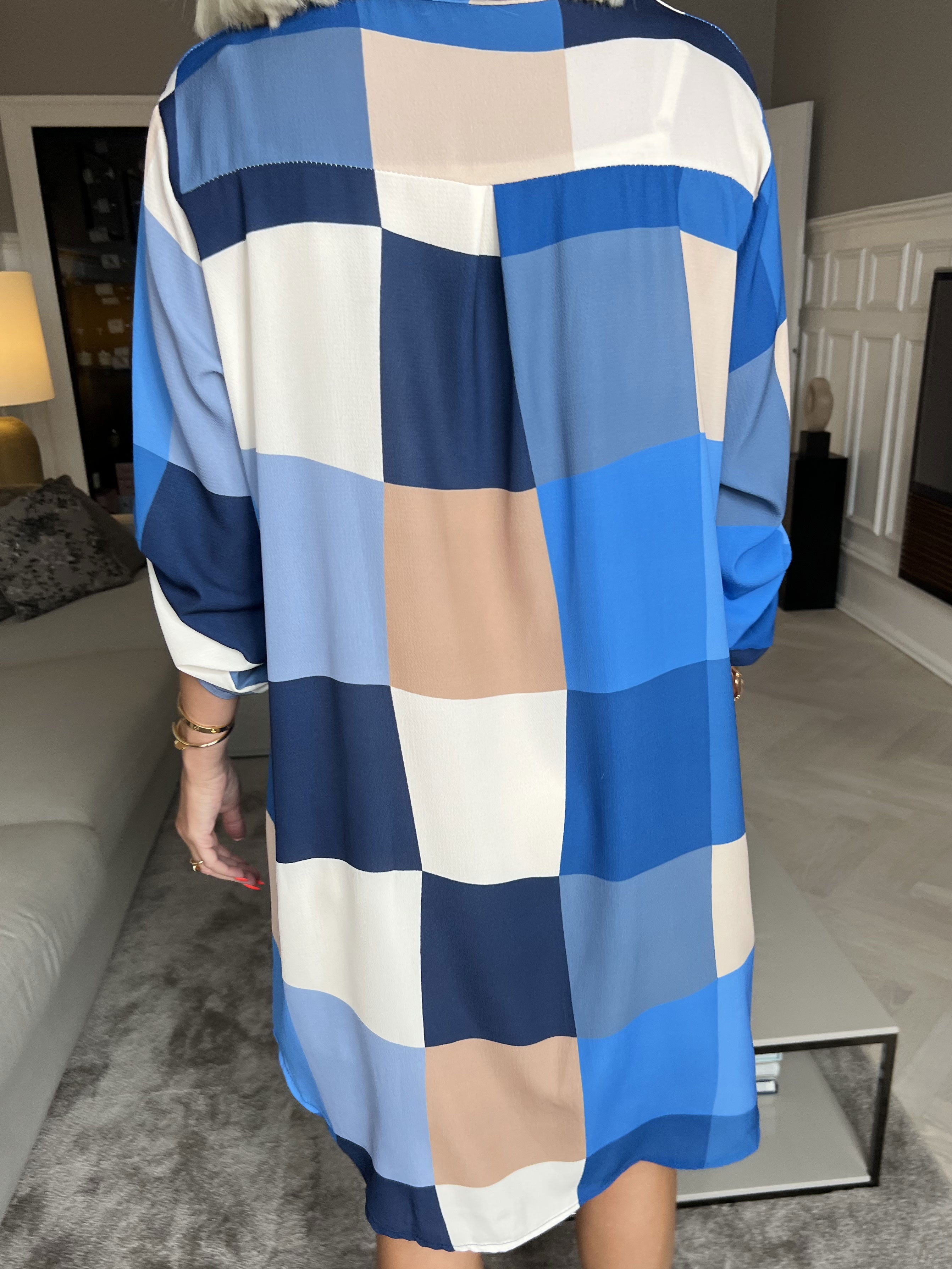 Vanesa Dress Check - Lätt och luftig klänning