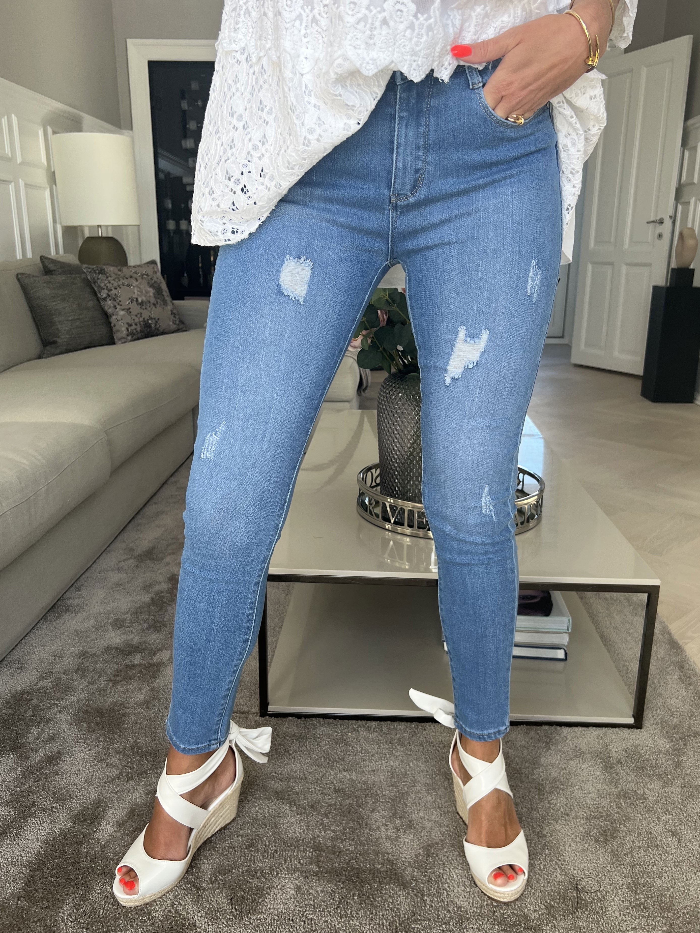 Lee - Elastiska shape up jeans