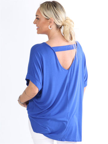 Ella Shirt - Blus med hål i ryggen