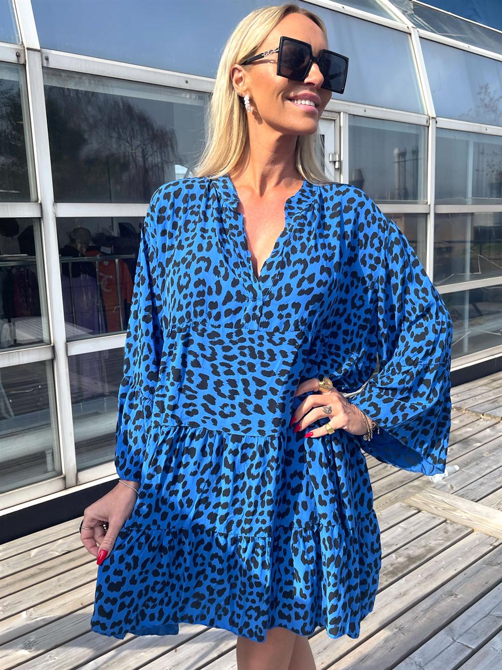 Shannon - Klänning med leopardmönster