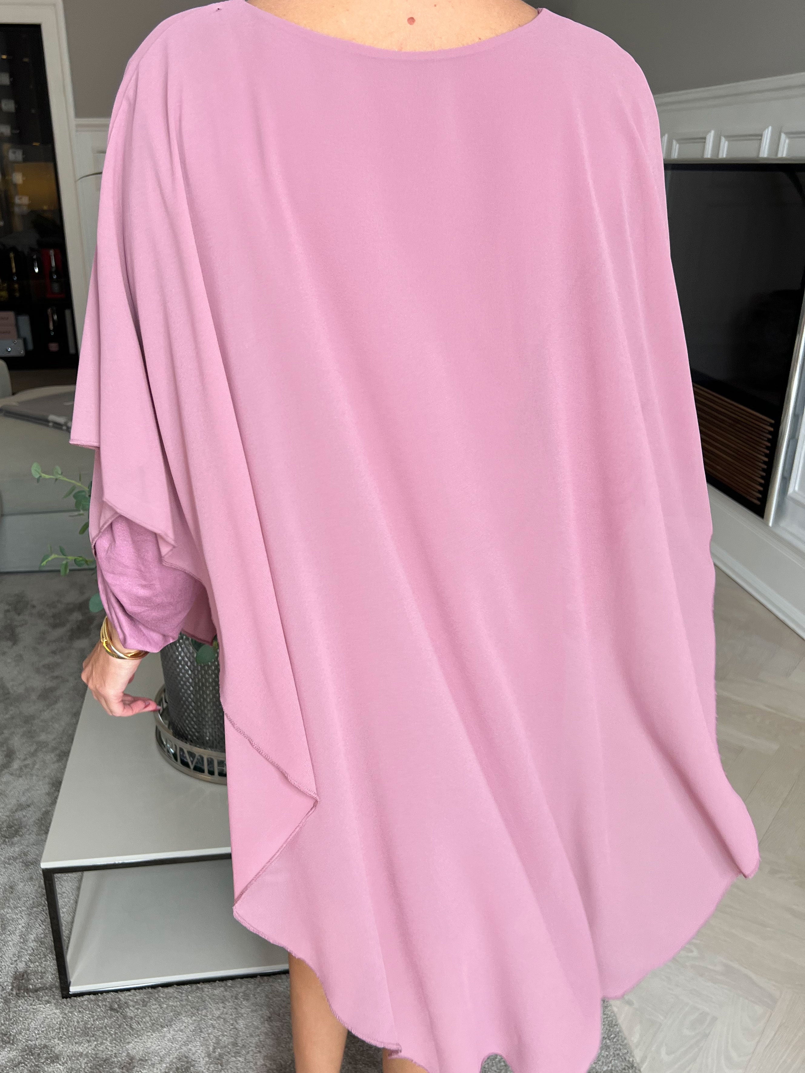 Kenya Long Sleeve - Tunikaklänning med chiffonglager