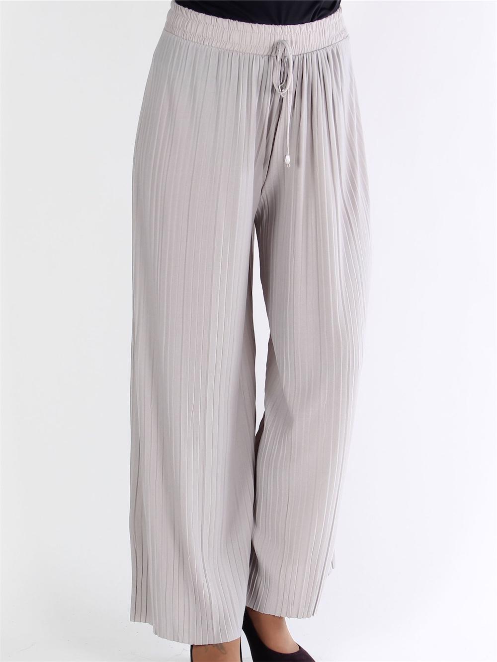 Kolkata - Svarta lösa byxor med veck