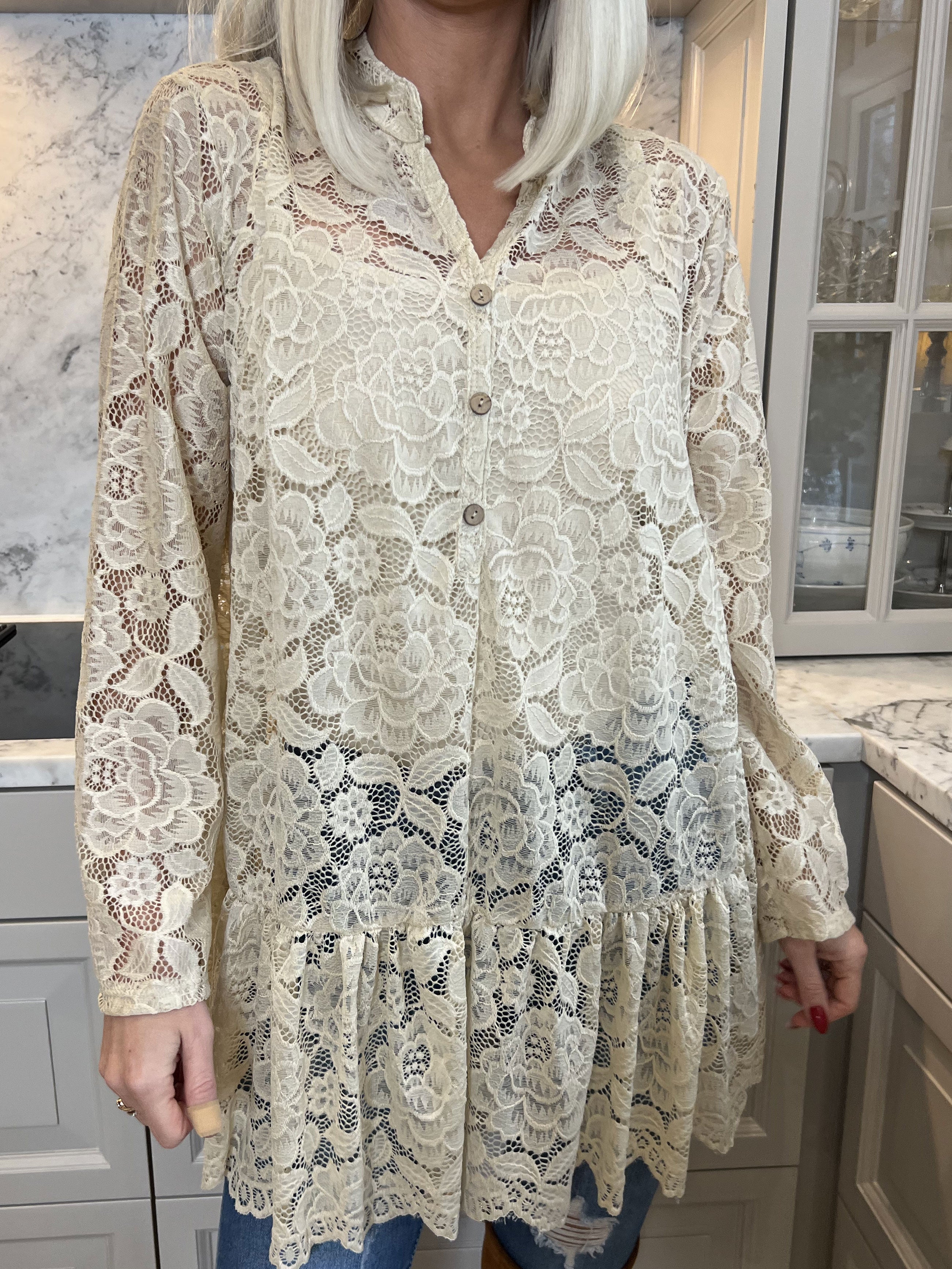 Natalya - Söt och feminin spetstunika