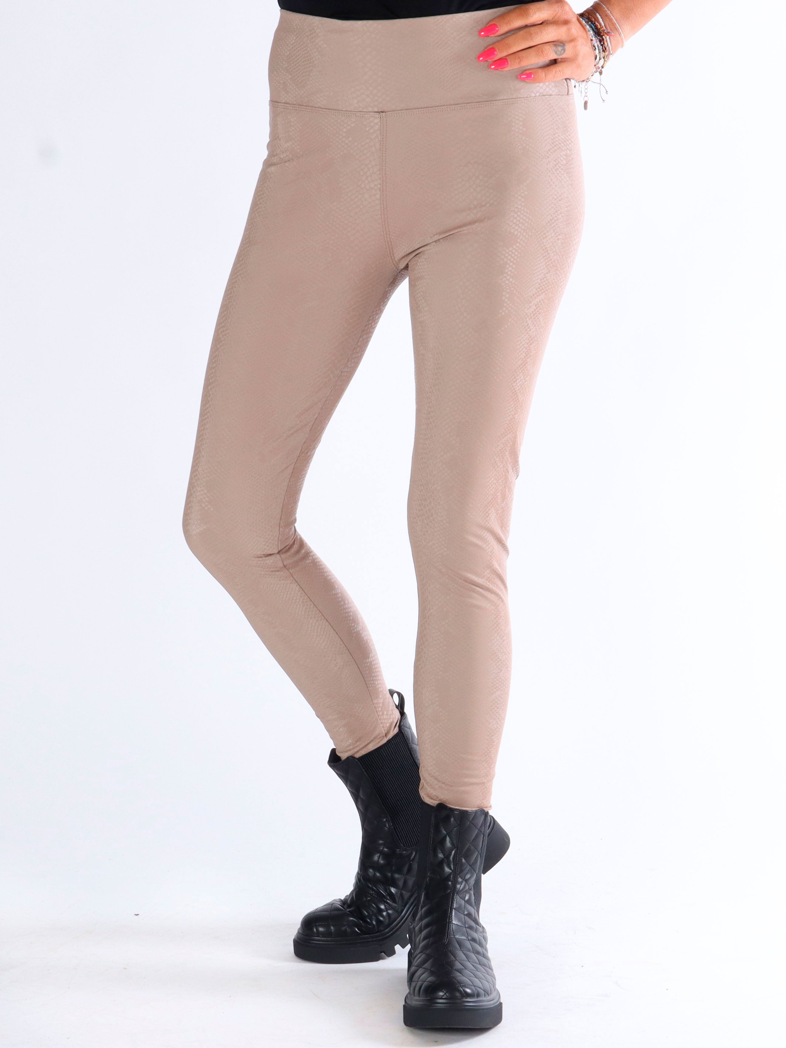 Nete - Leggings i ormtryck