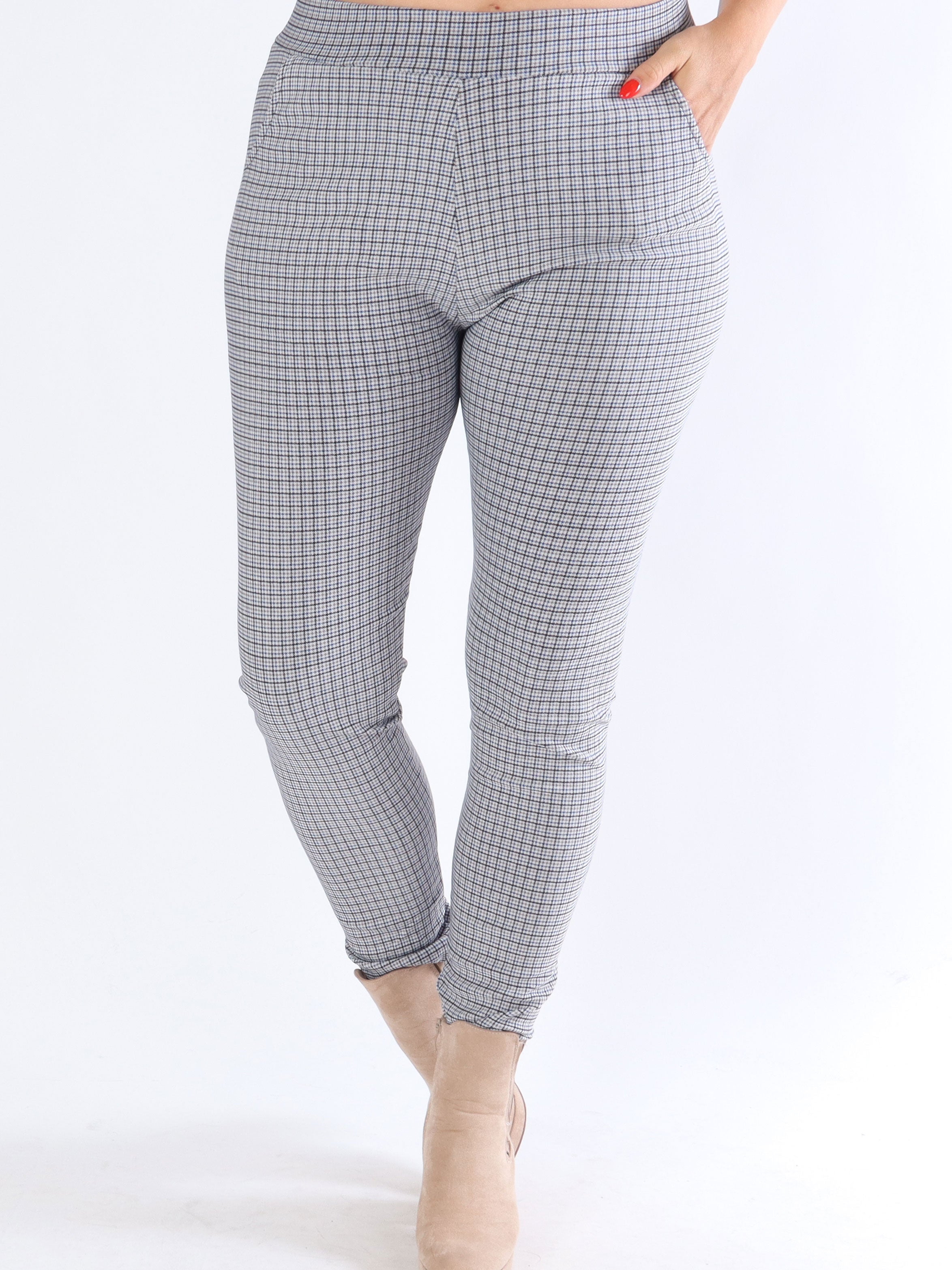 Ally - Mönstrade elastiska byxor