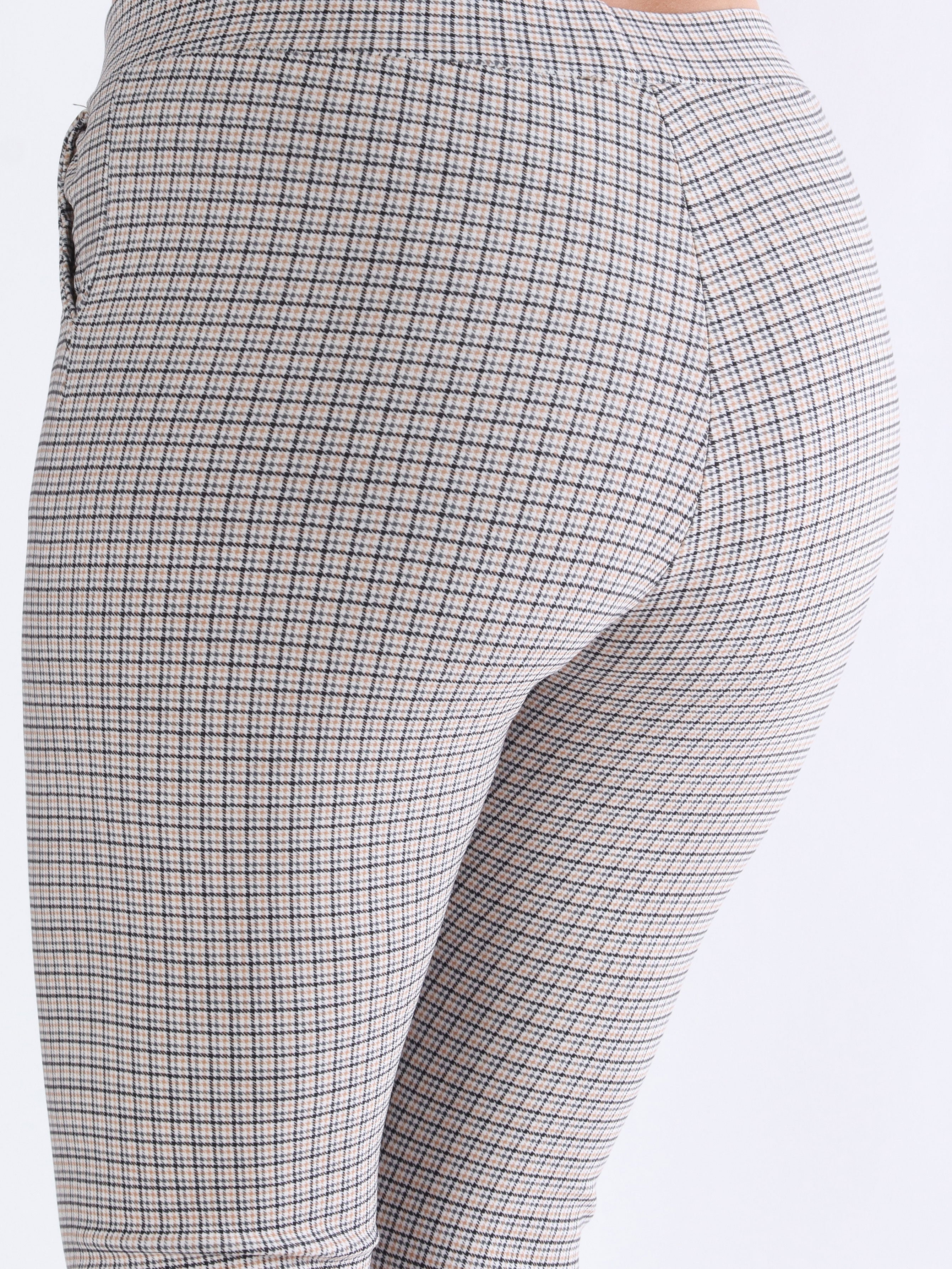 Ally - Mönstrade elastiska byxor