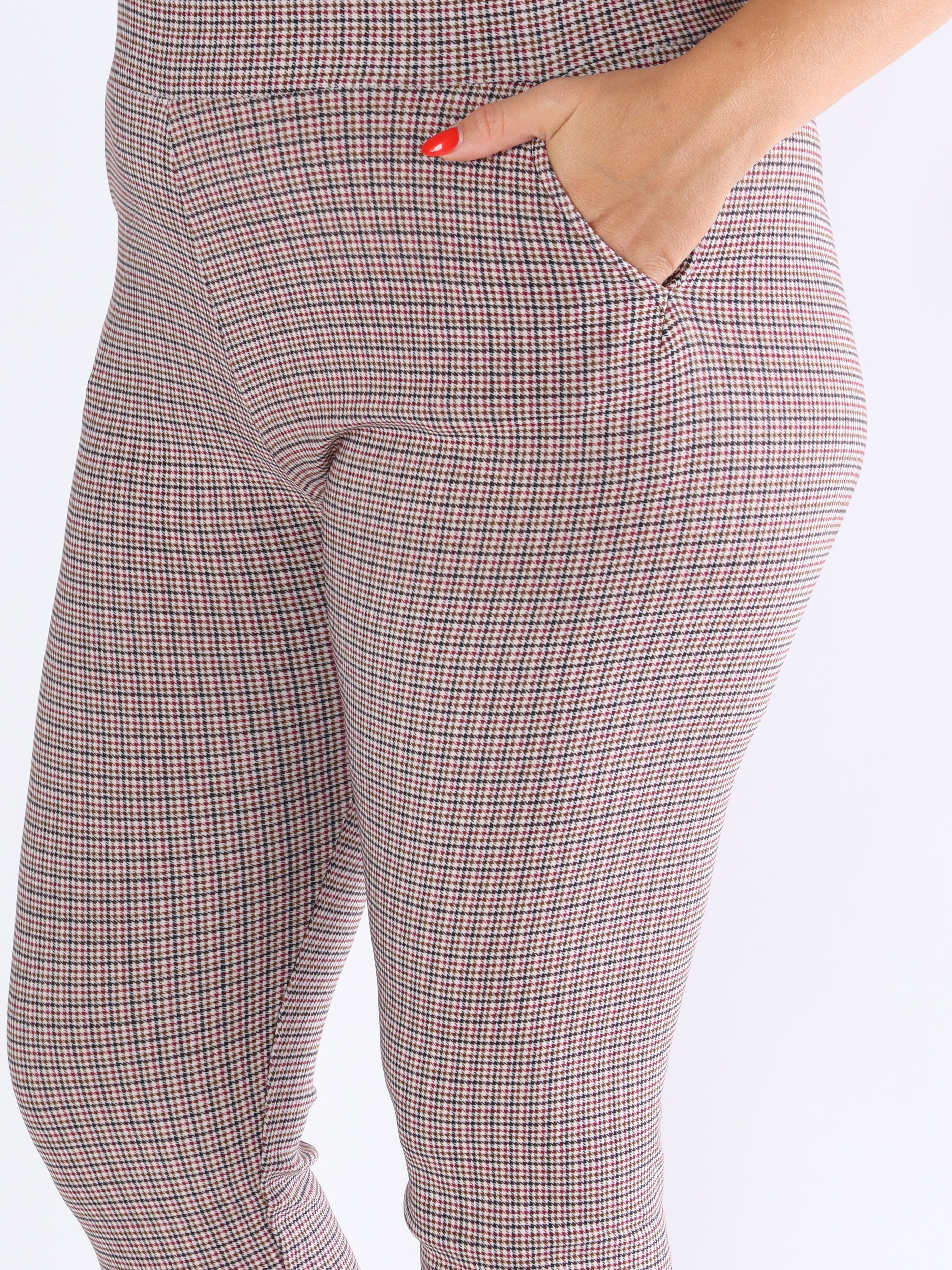 Ally - Mönstrade elastiska byxor